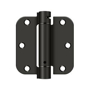 Deltana Hardware Deltana DSH35R4 3-1/2" X 3-1/2" X 5/8" RADIUS SPRING HINGE STEEL 