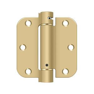 Deltana Hardware Deltana DSH35R4 3-1/2" X 3-1/2" X 5/8" RADIUS SPRING HINGE STEEL 