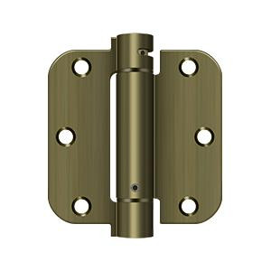 Deltana Hardware Deltana DSH35R4 3-1/2" X 3-1/2" X 5/8" RADIUS SPRING HINGE STEEL 
