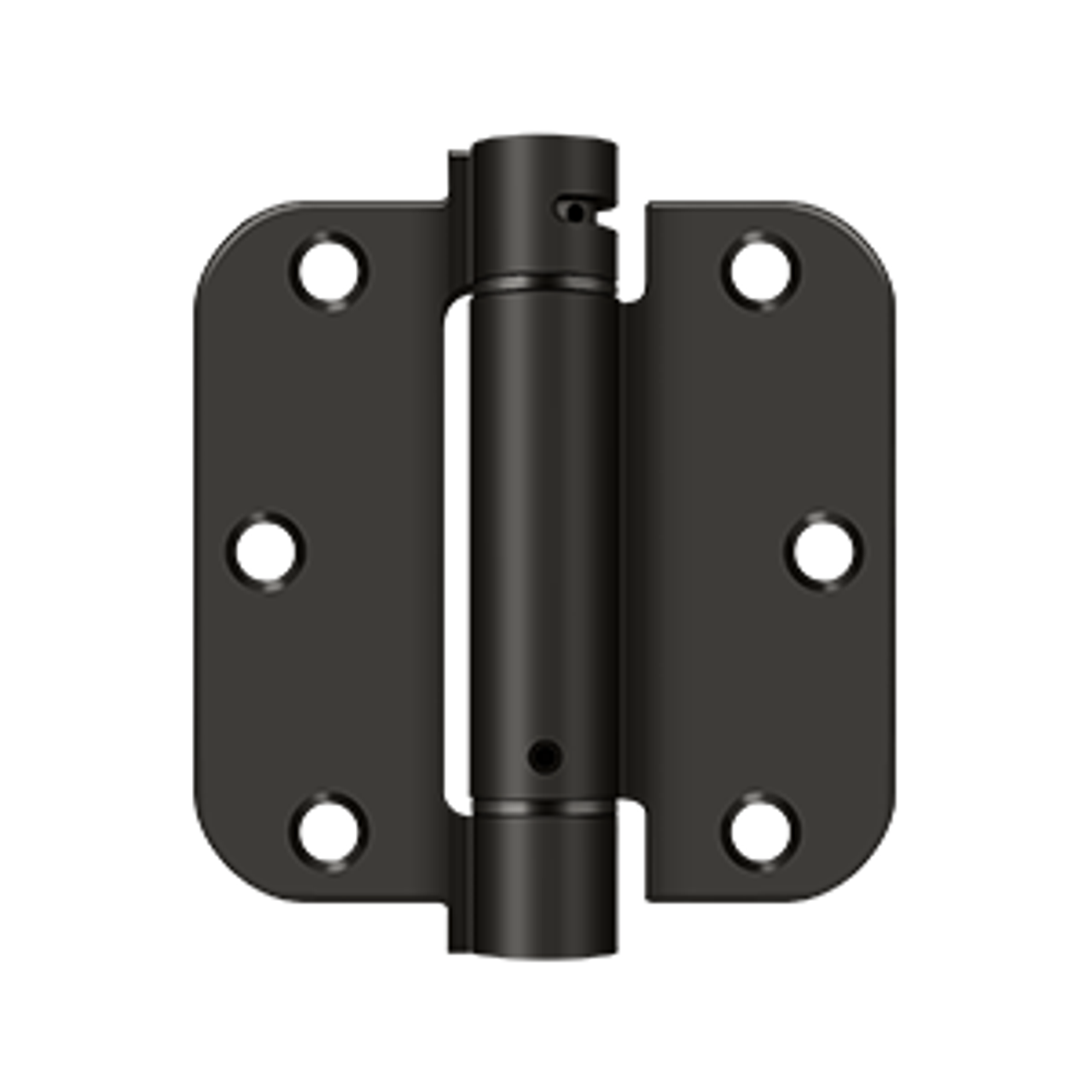 Deltana DSH35R4 3-1/2" X 3-1/2" X 5/8" RADIUS SPRING HINGE STEEL