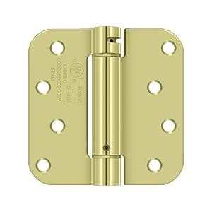 Deltana Hardware Deltana DSH4R5 4" X 4" X 5/8" RADIUS SPRING HINGE STEEL 