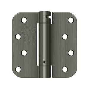 Deltana Hardware Deltana DSH4R5 4" X 4" X 5/8" RADIUS SPRING HINGE STEEL 