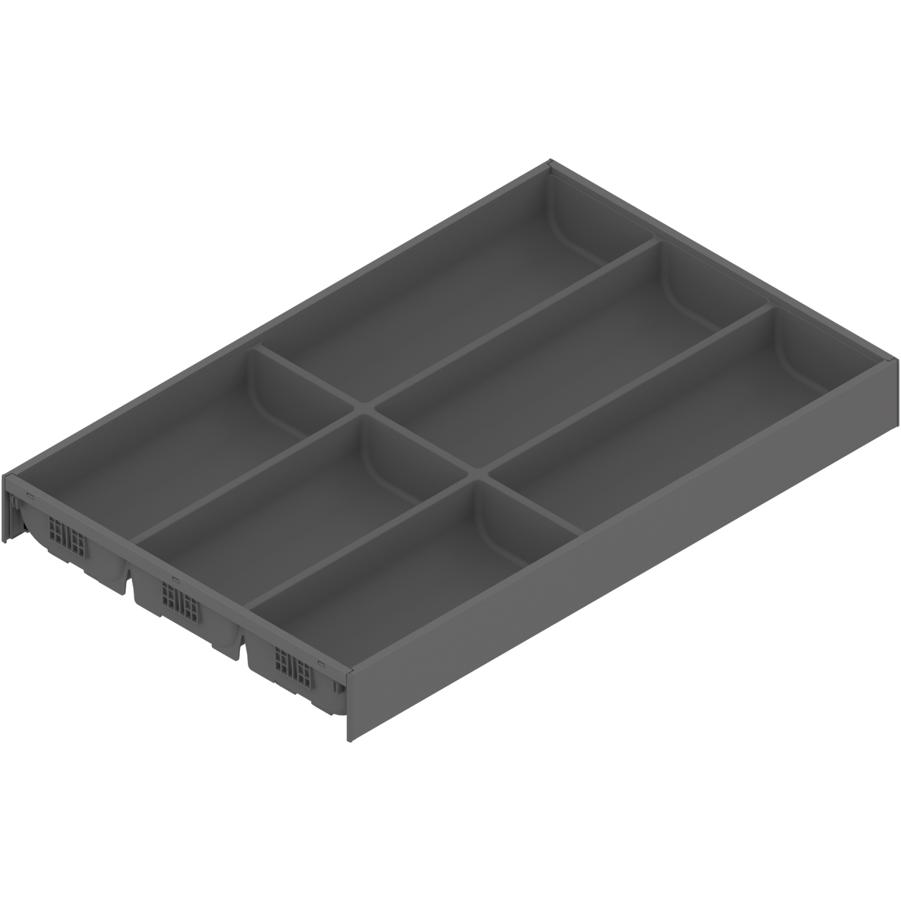 Blum ZC7S500BS3 AMBIA-LINE  flatware insert, for LEGRABOX/MERIVOBOX drawer, nylon/steel, 6 cutlery compartments, NL=500 mm, width=300 mm