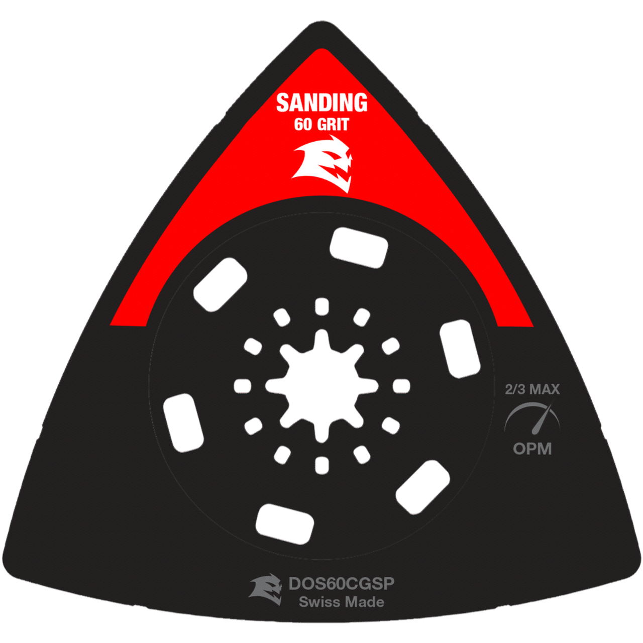 Freud Diablo DOS60CGSP 3-1/2 in. 60-Grit Carbide Grit Starlock Oscillating Sanding Plate