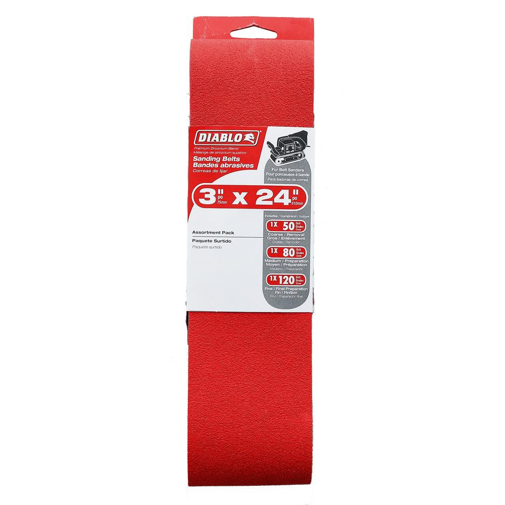  Freud Diablo DCB324 3 in. x 24 in. Sanding Belts 