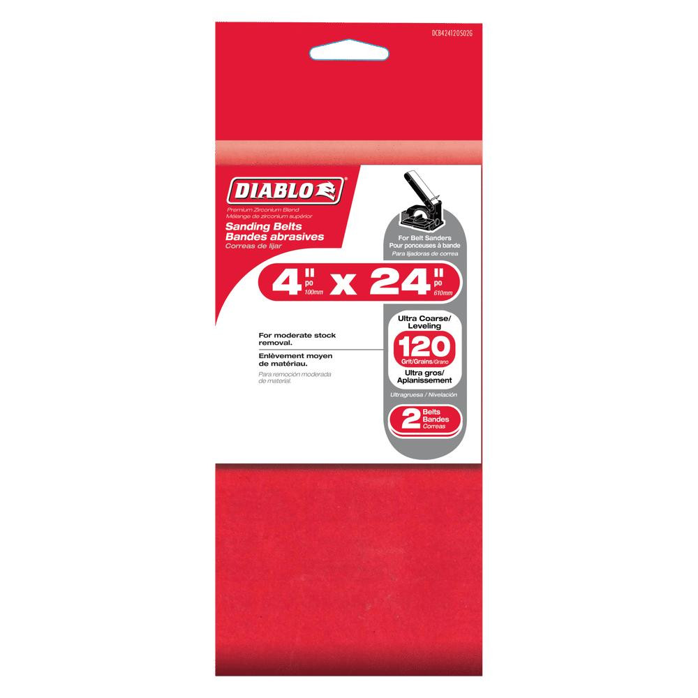  Freud Diablo DC424  4  in. x 24 in. Sanding Belts 