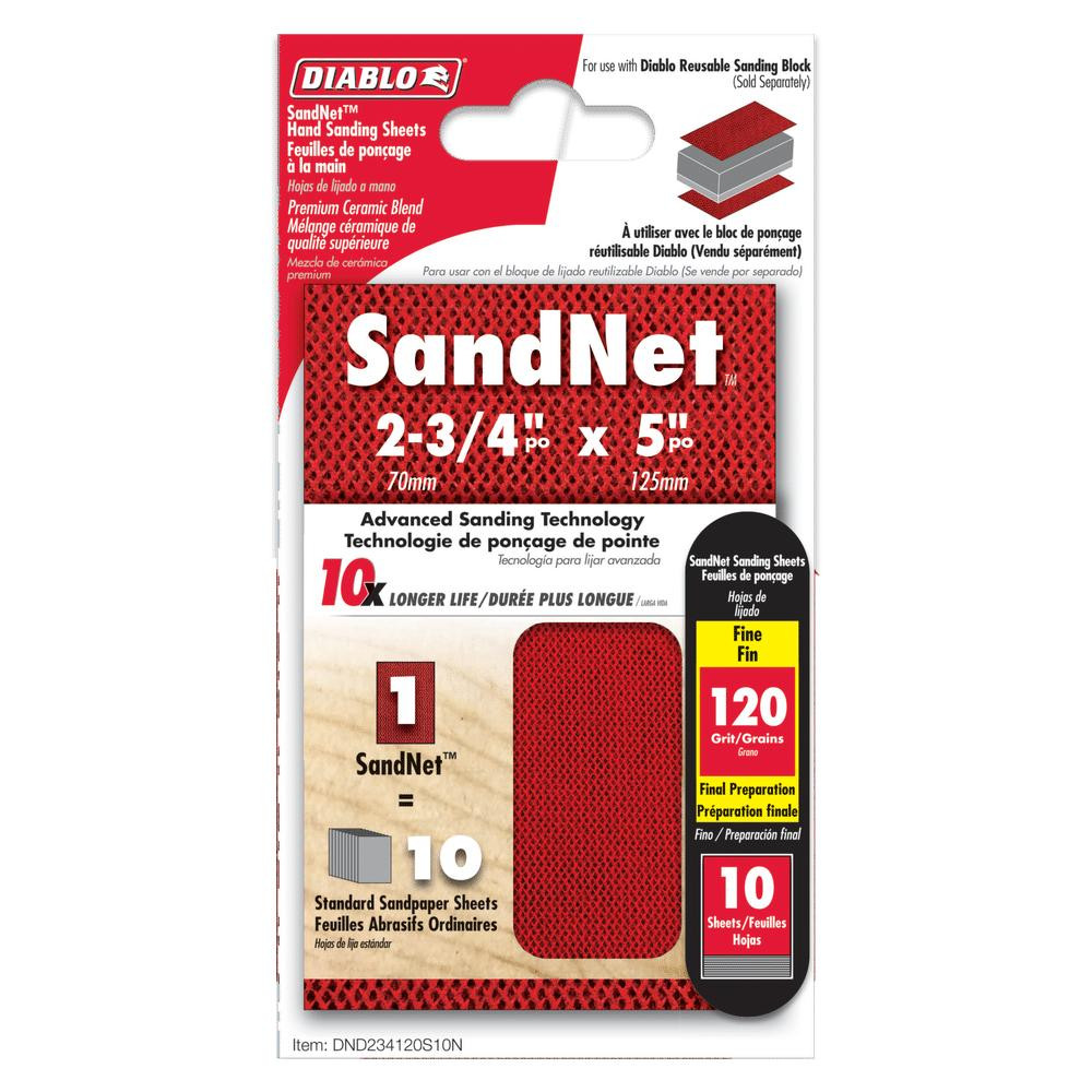  Freud Diablo DND234 2-3/4 in. x 5 in. SandNET Reusable Sanding Sheet 
