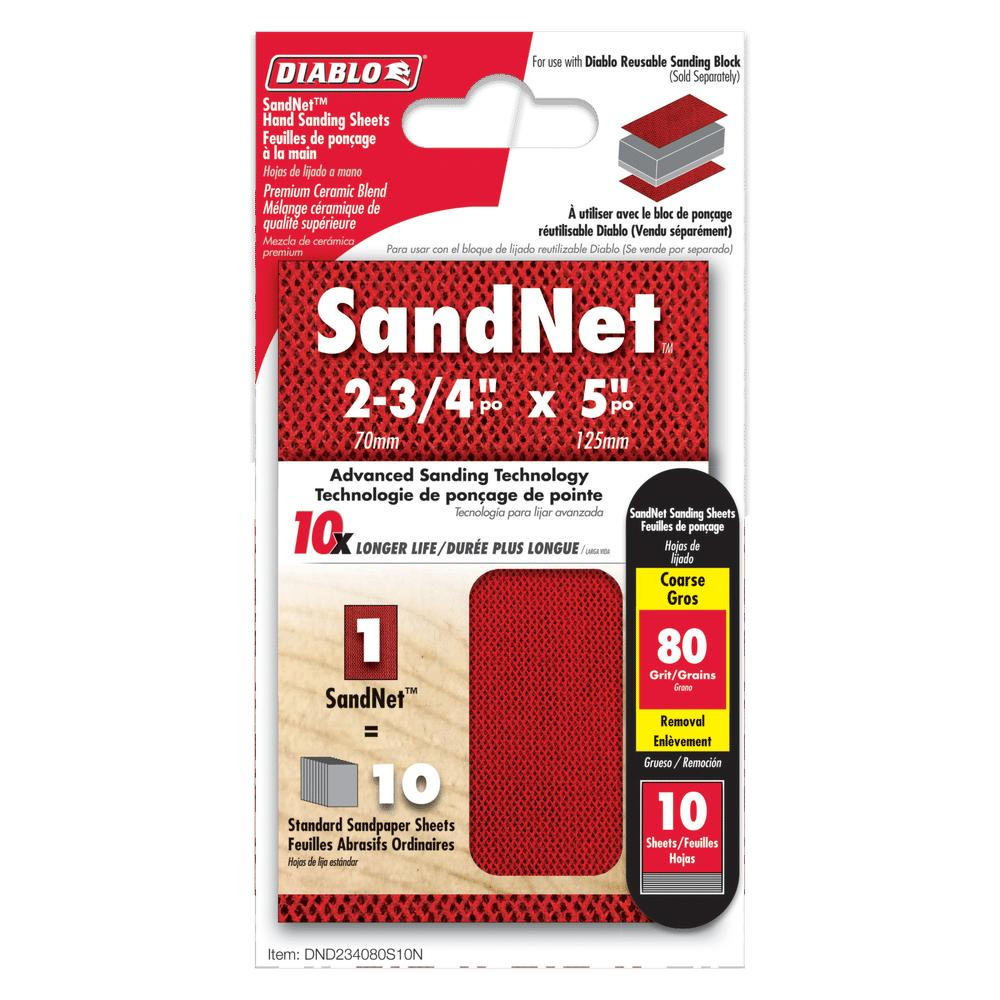  Freud Diablo DND234 2-3/4 in. x 5 in. SandNET Reusable Sanding Sheet 