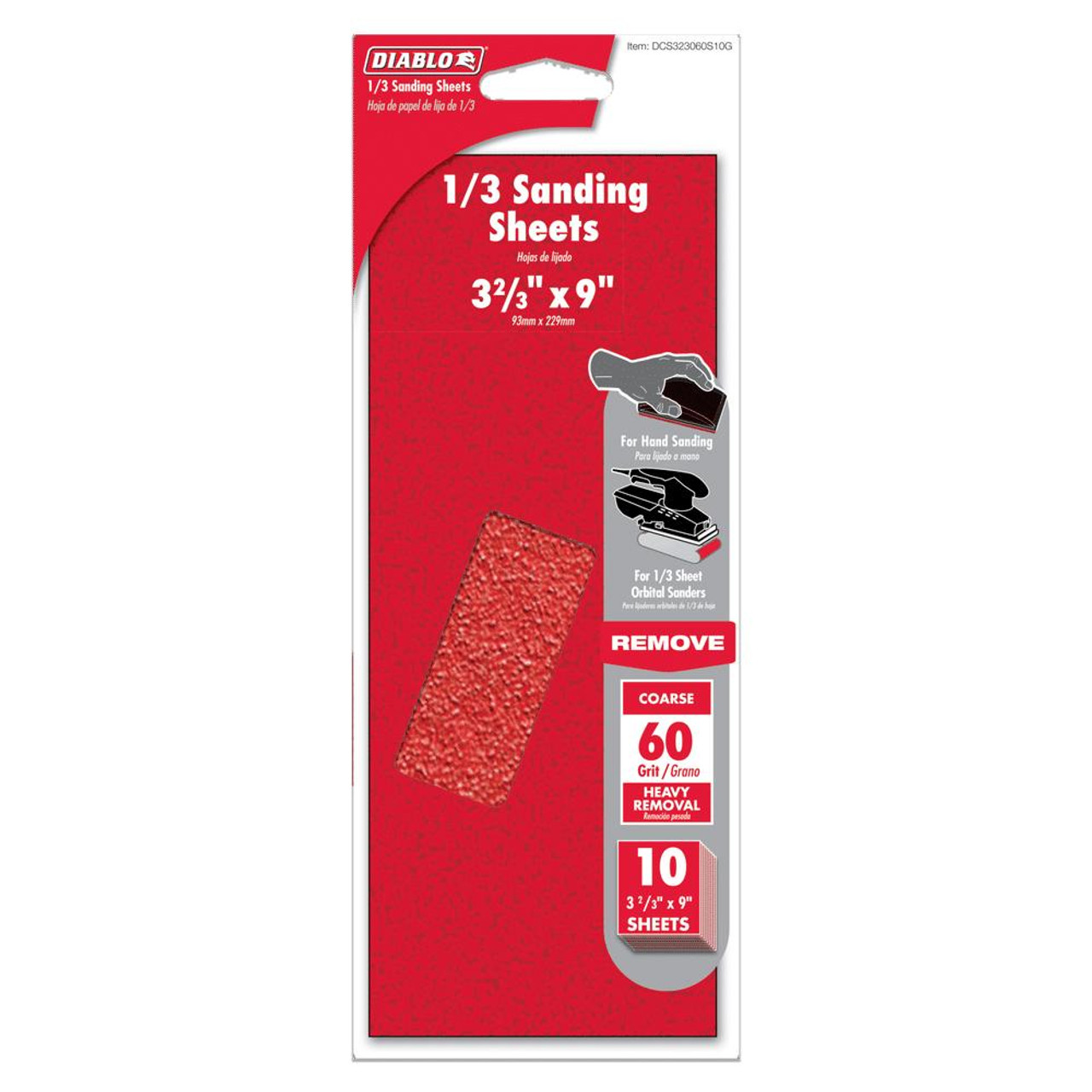  Freud Diablo DCS323 1/3 Sheet Sanding Paper 