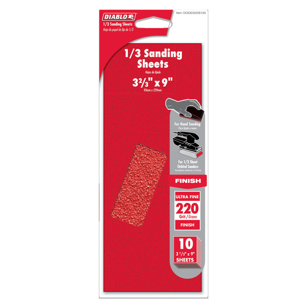 Freud Diablo DCS323 1/3 Sheet Sanding Paper