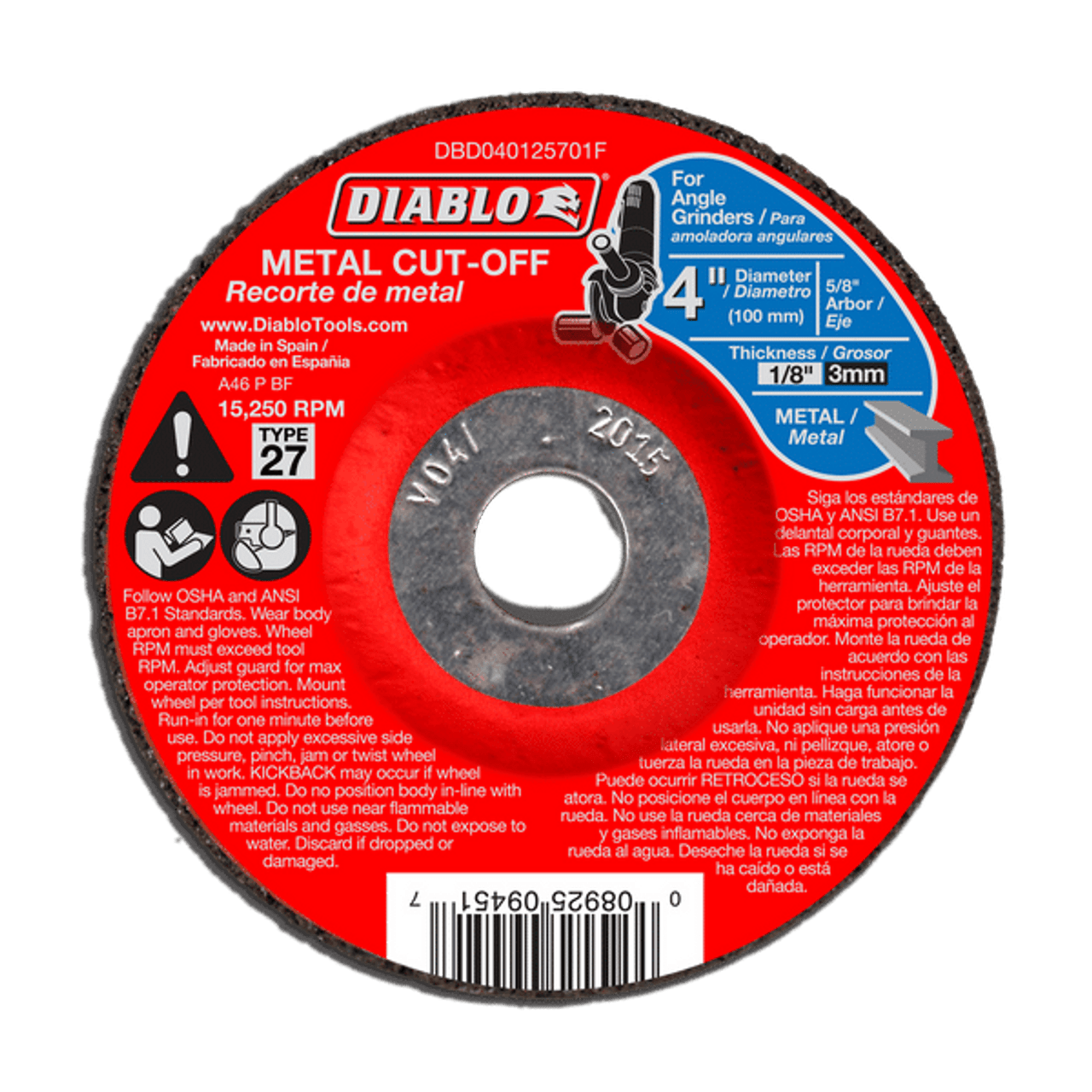 Freud Diablo 4 in. Metal Cut Off Disc - Thin Kerf 5-Pack