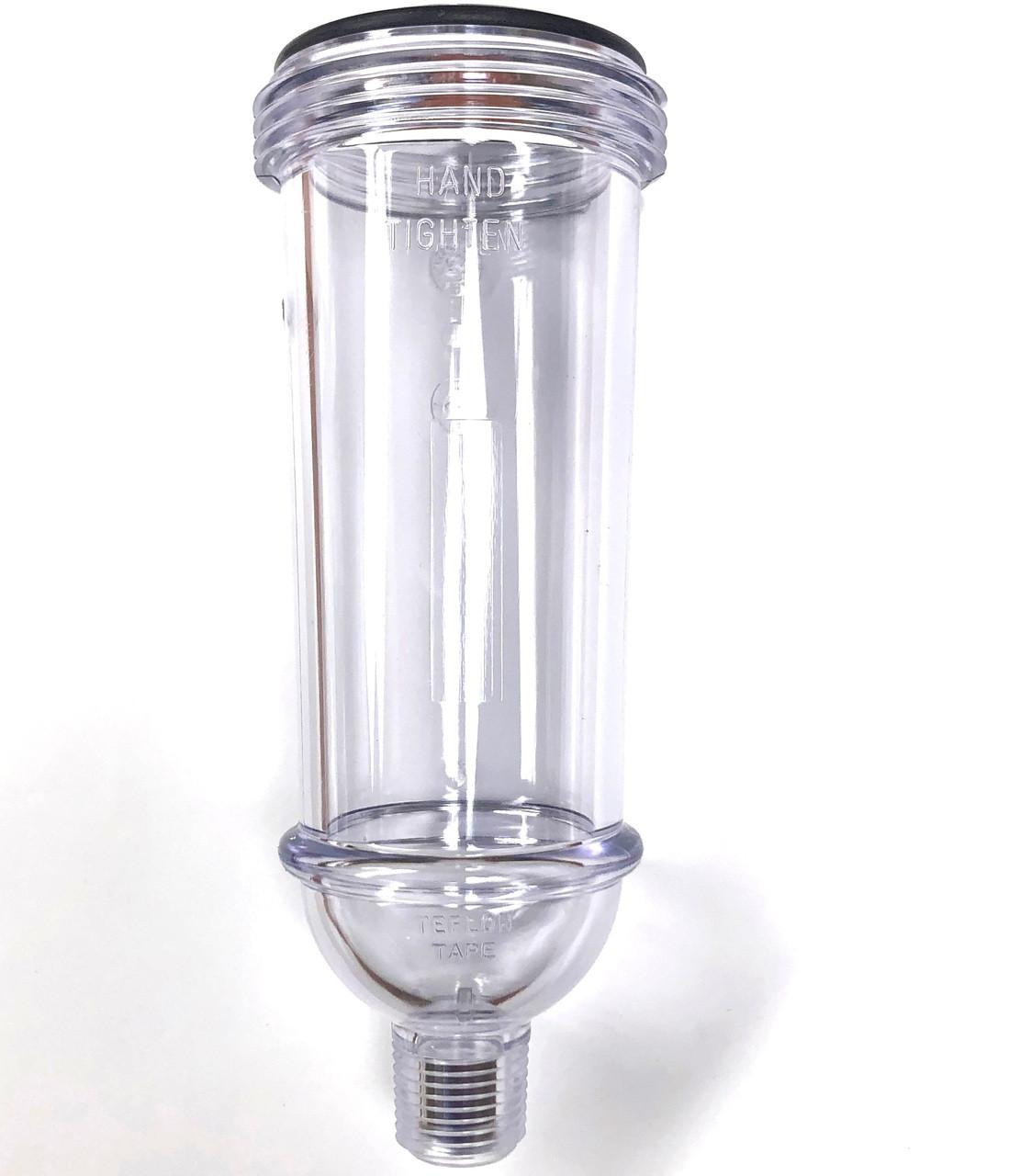  Rusco 1-1/2" Clear Filter Cover Part# 1.5C with O-Ring 