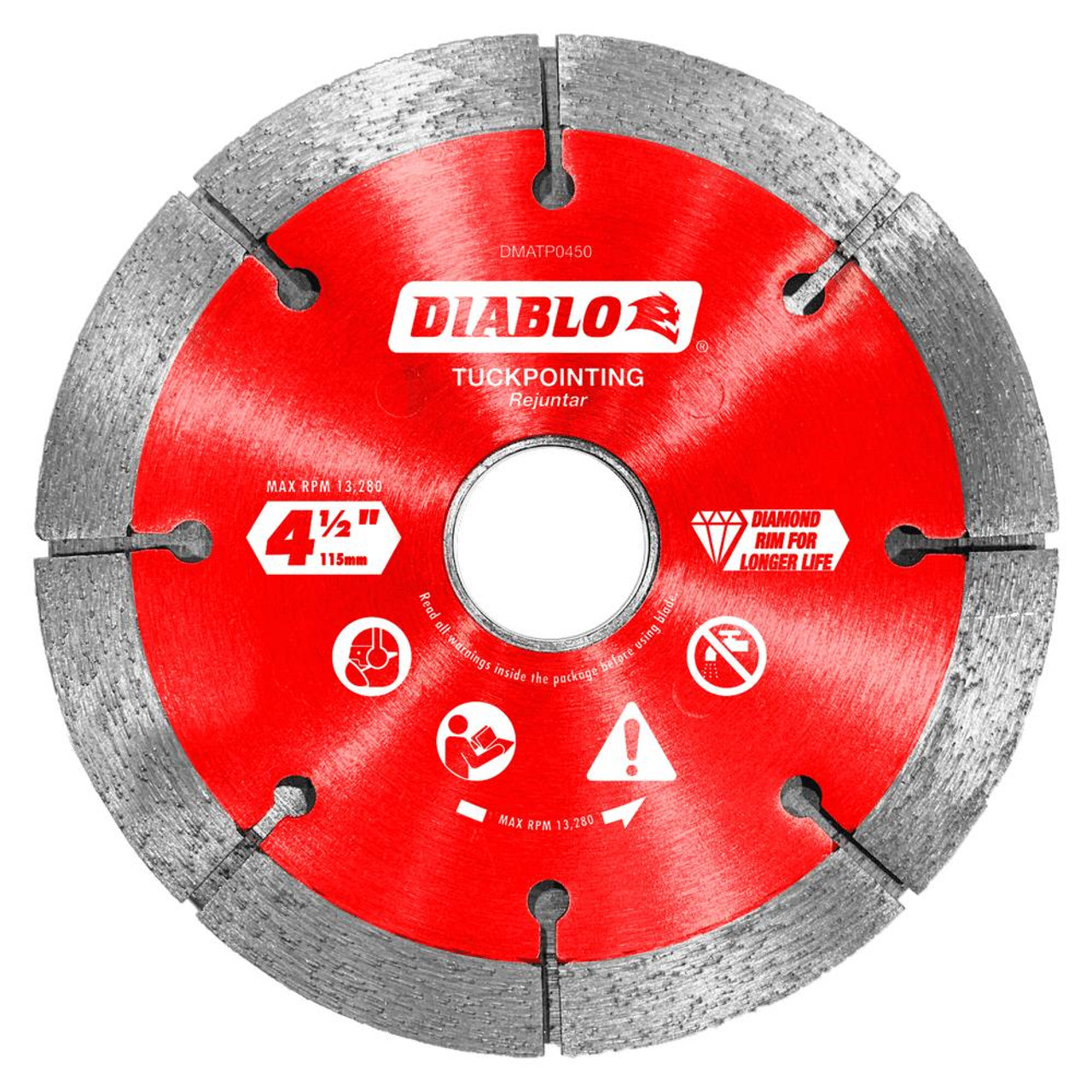 Freud Diablo 4-1/2"in. Diamond  Cut-Off Discs for Masonry DMAD-DDX 