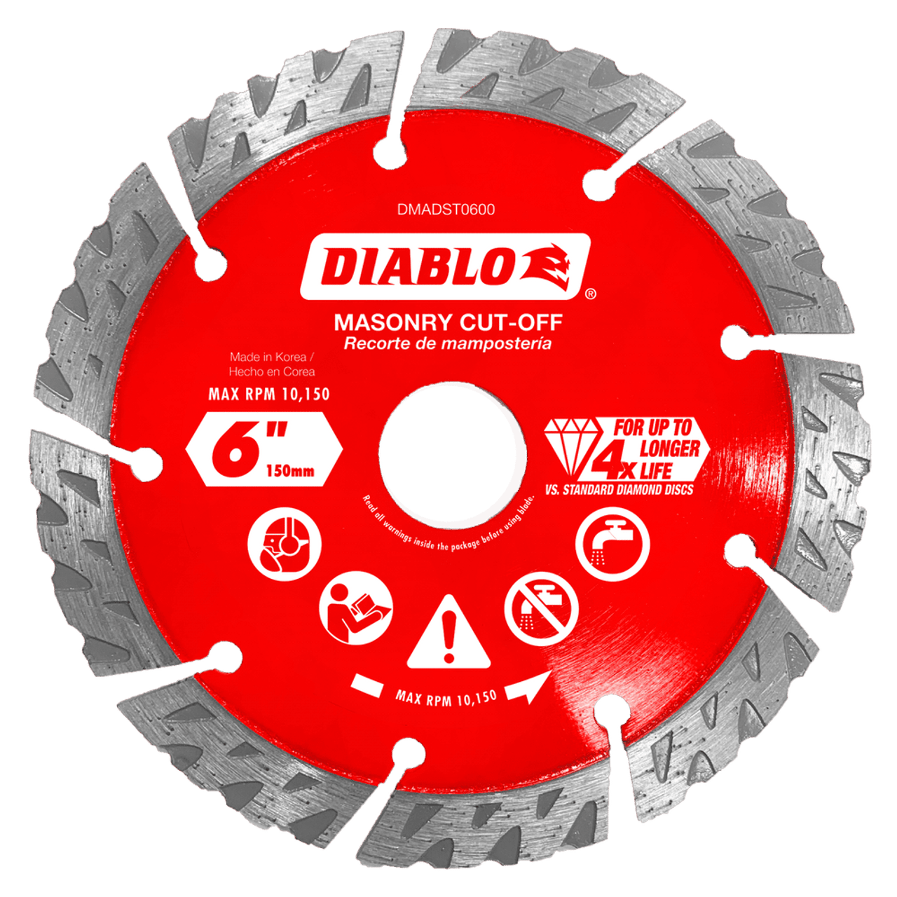 Freud Diablo 6 in. Diamond Cut-Off Discs for Masonry DMADS06-DMADST06