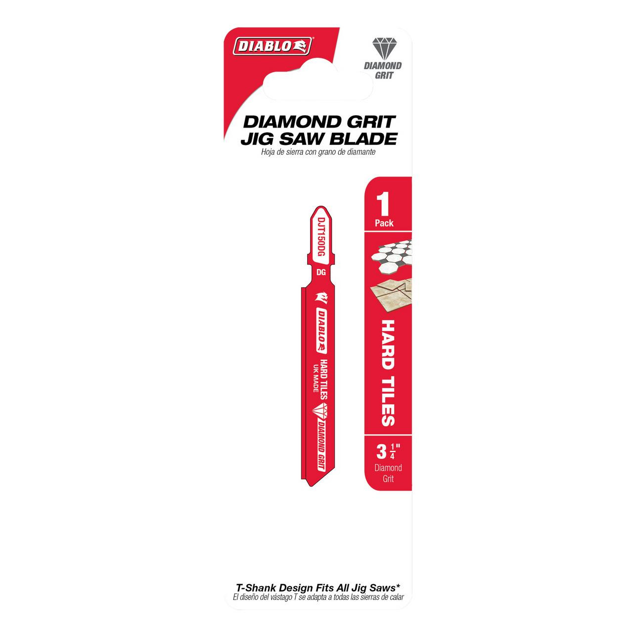  Freud Diablo 3-1/4 in. Diamond Grit T-Shank Jig Saw Blade for Hard Tiles DJT150DG 