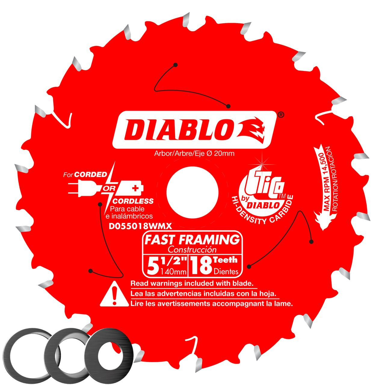  Freud Diablo Fast Framing Series 5-3/8" & 5-1/2" DOxxxWMX 