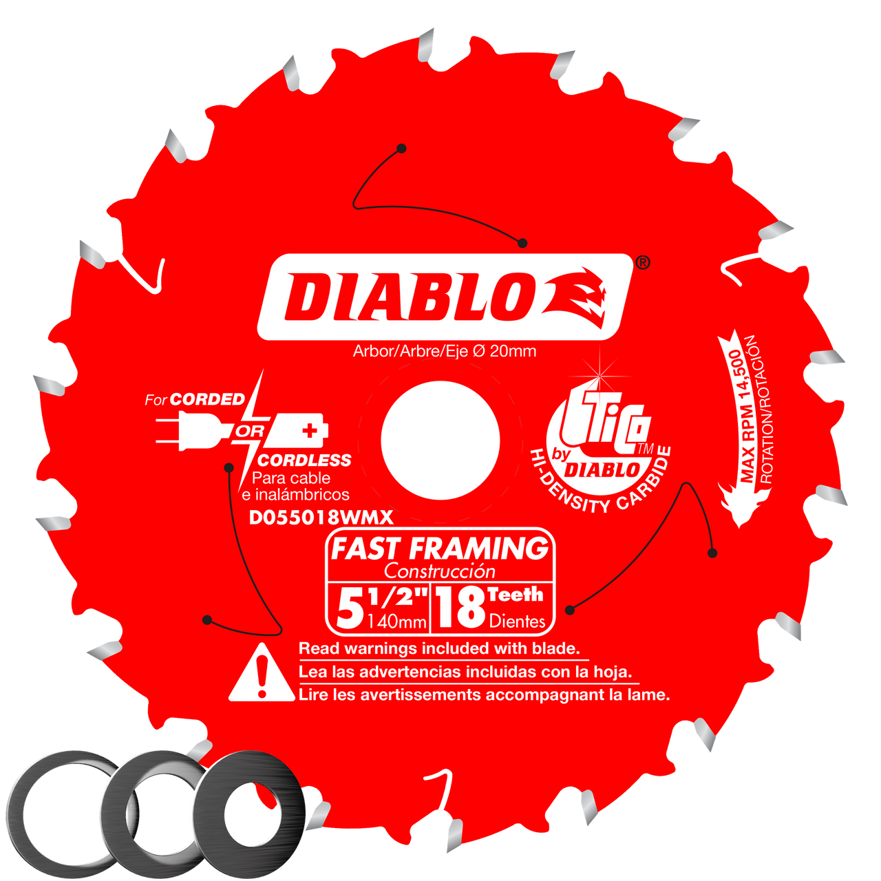 Freud Diablo Fast Framing Series 5-3/8" & 5-1/2" DOxxxWMX