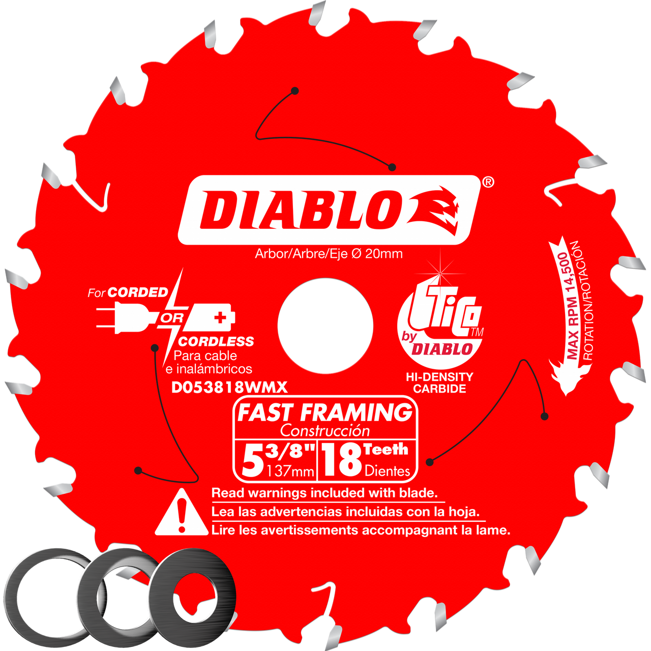 Freud Diablo Fast Framing Series 5-3/8" & 5-1/2" DOxxxWMX