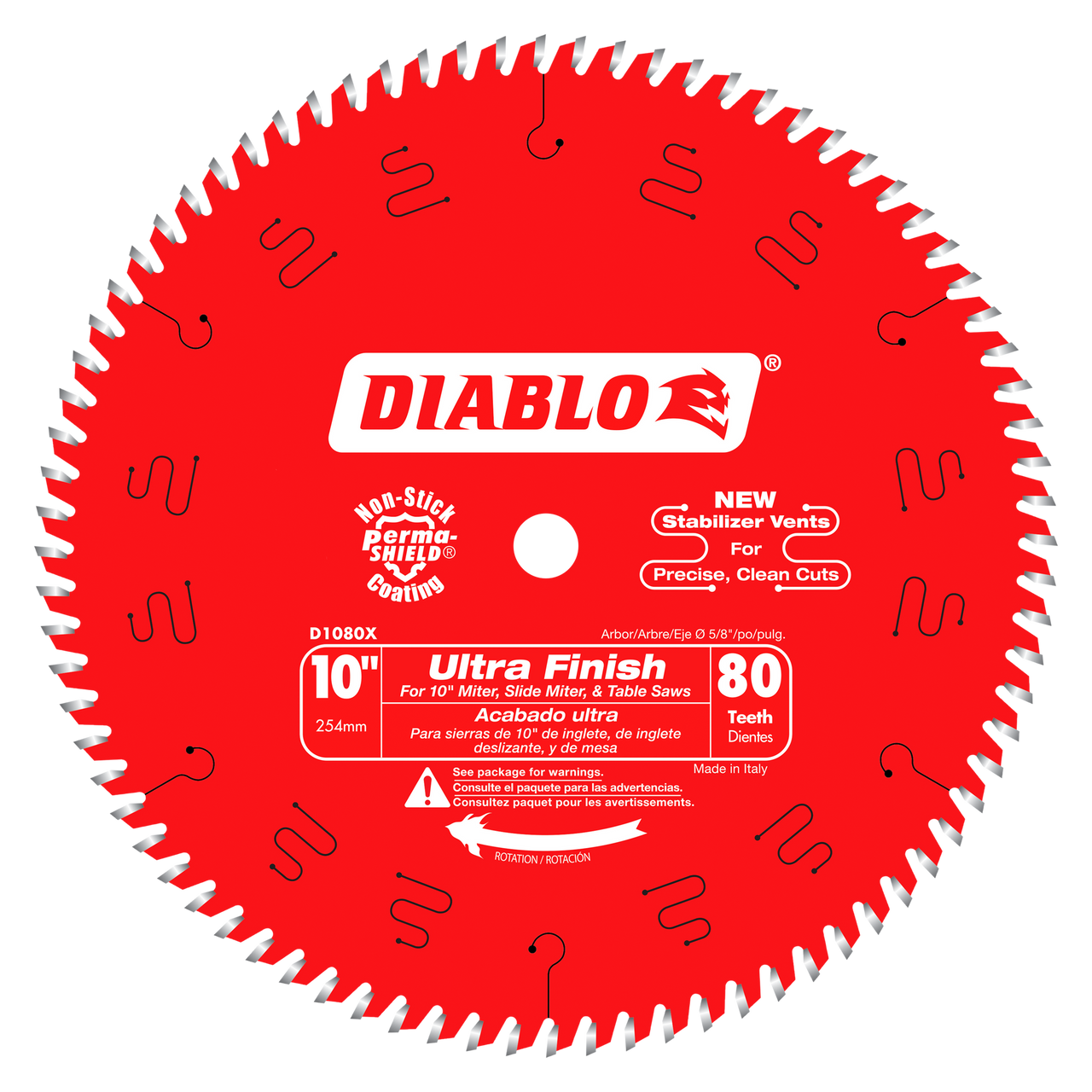 Freud Diablo 6-1/2"-7-1/4"-10" Ultra Finish Saw Blades D0660A-D0760A-D1080X