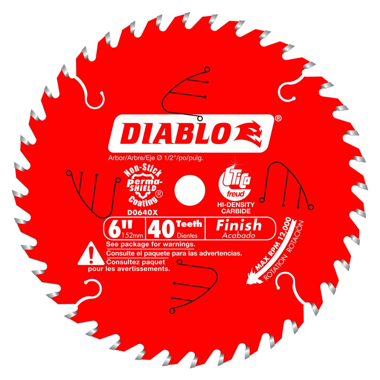  Freud Diablo 5-3/8"" - 8-1/4"" Finish Saw Blades 