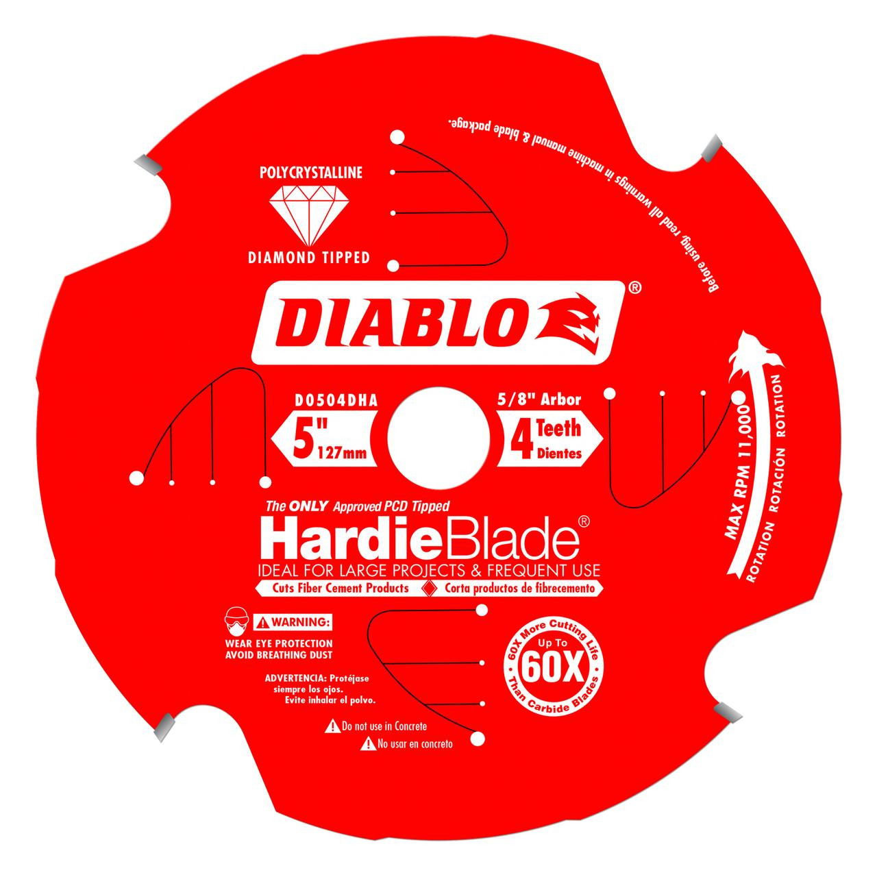  Freud Diablo Fiber Cement Saw Blades DDH 