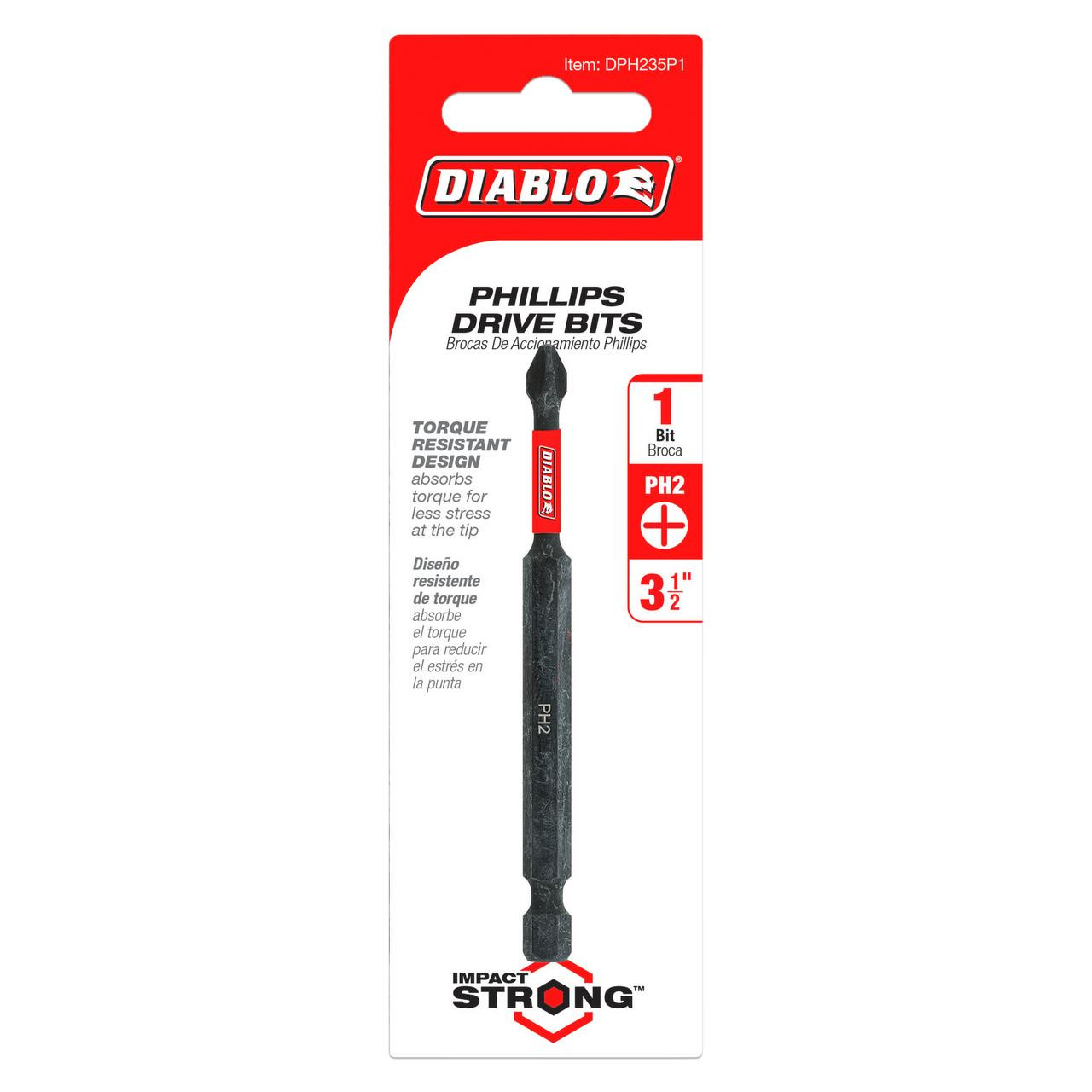  Freud Diablo 2 in. #2 Phillips Drive Bits 