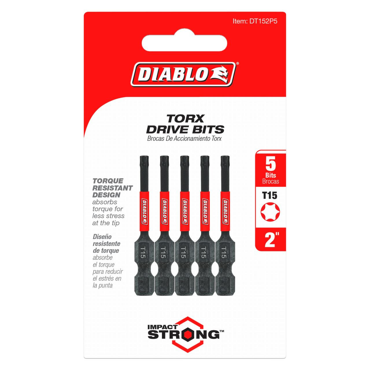  Freud Diablo #15 Torx Drive Bits DT15 
