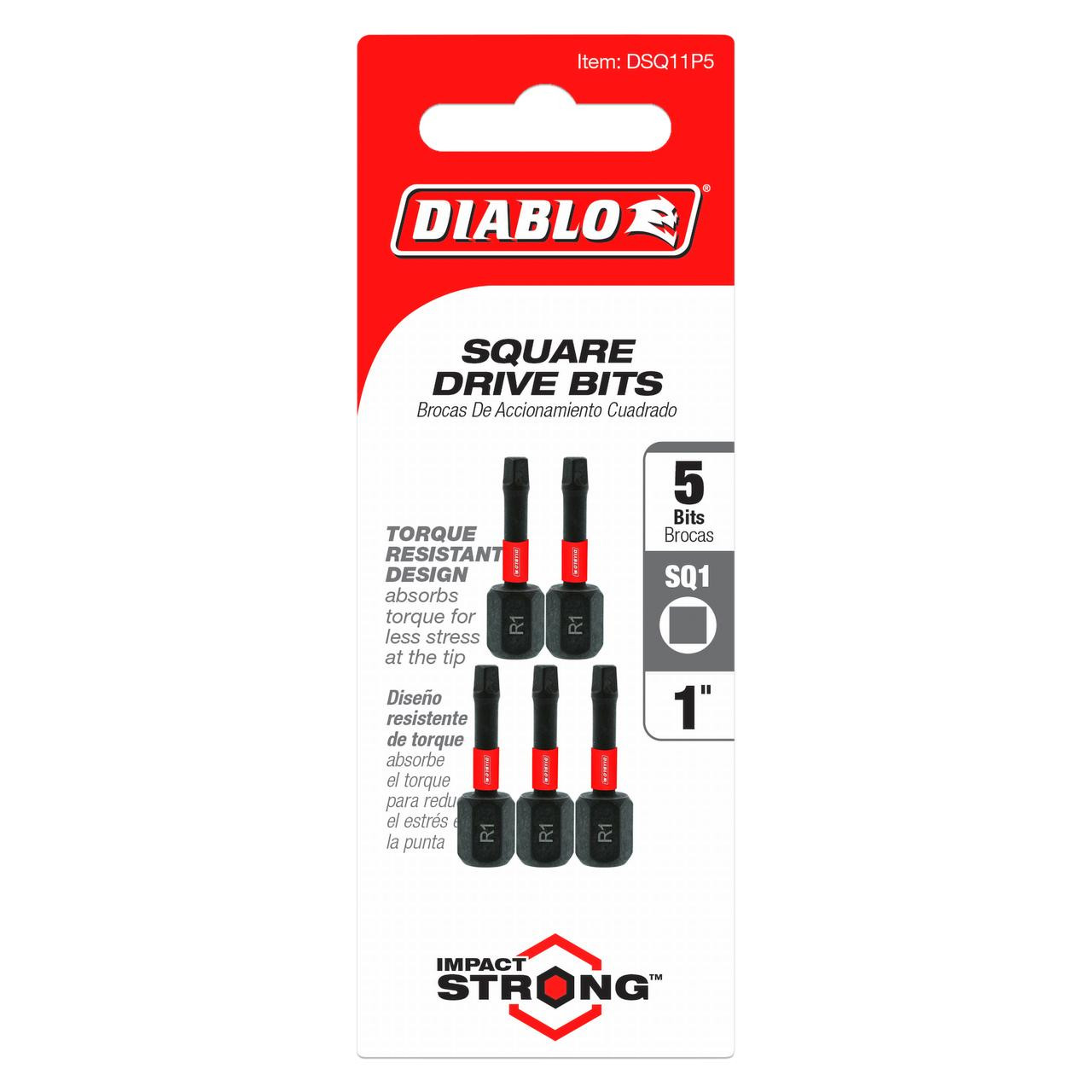  Freud Diablo #1 Square Drive Bits 