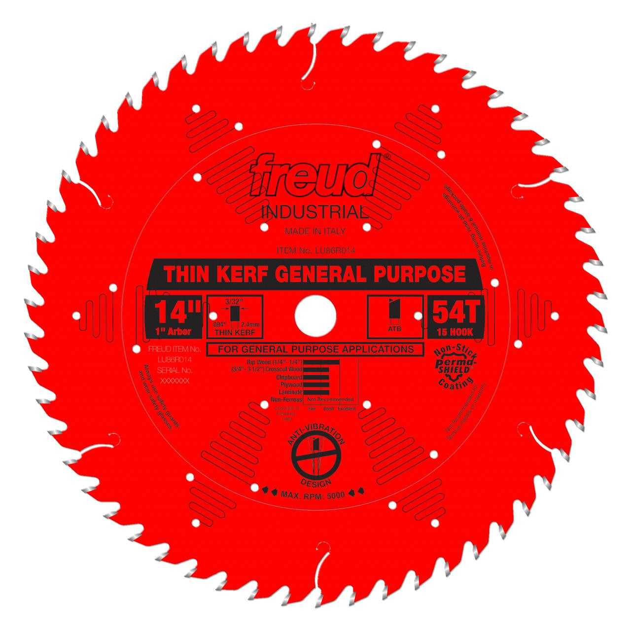 Freud Industrial Ripping Thin Kerf LU87R-LU1   Freud Industrial Ripping Thin Kerf LU87R-LU1