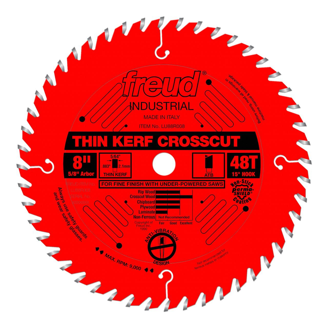 Freud Fine Finish Crosscutting Thin Kerf LU88R SERIES   Freud Fine Finish Crosscutting Thin Kerf LU88R SERIES