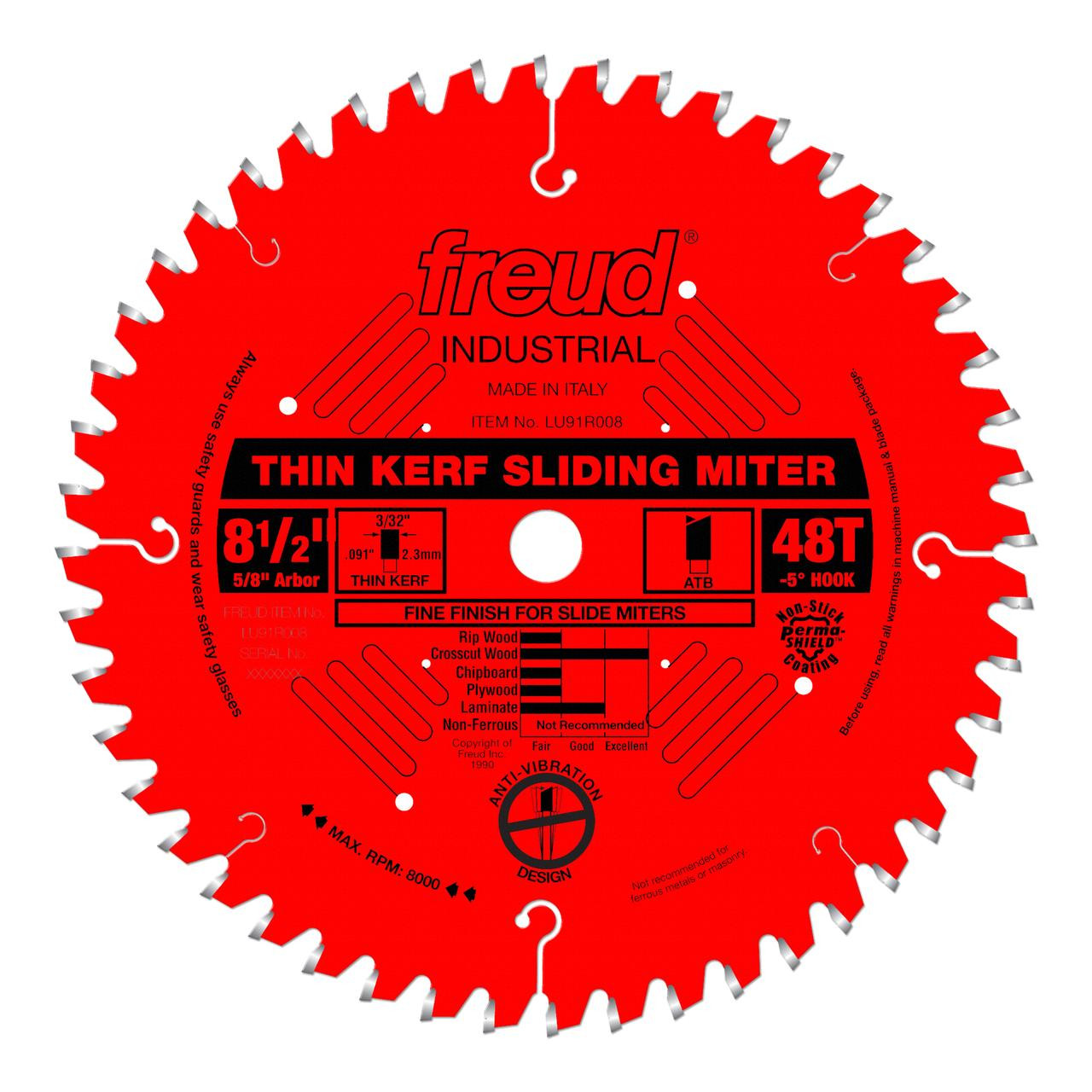 Freud Sliding Compound Miter Saw Thin Kerf LU91 SERIES   Freud Sliding Compound Miter Saw Thin Kerf LU91 SERIES