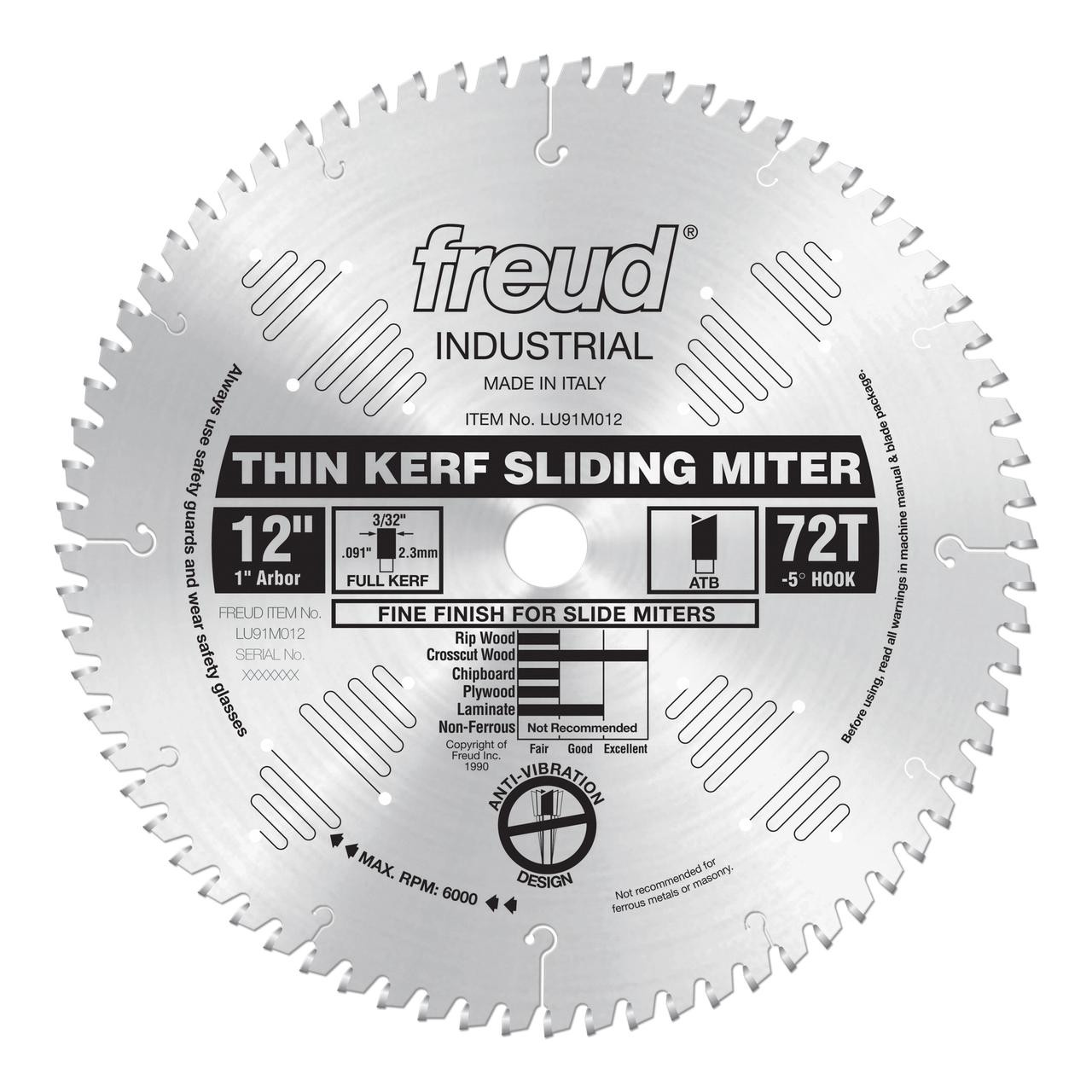 Freud Sliding Compound Miter Saw Thin Kerf LU91 SERIES   Freud Sliding Compound Miter Saw Thin Kerf LU91 SERIES