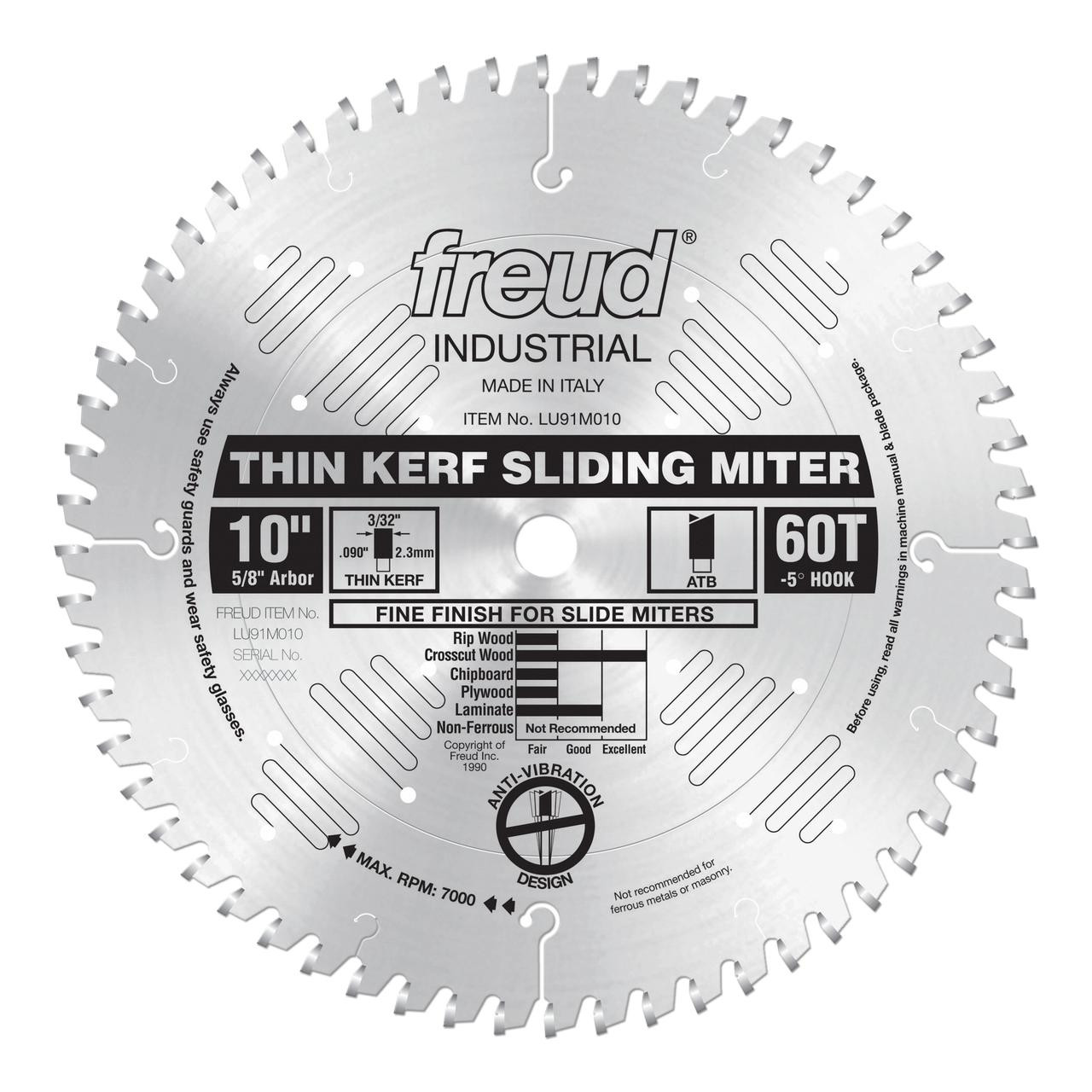 Freud Sliding Compound Miter Saw Thin Kerf LU91 SERIES   Freud Sliding Compound Miter Saw Thin Kerf LU91 SERIES