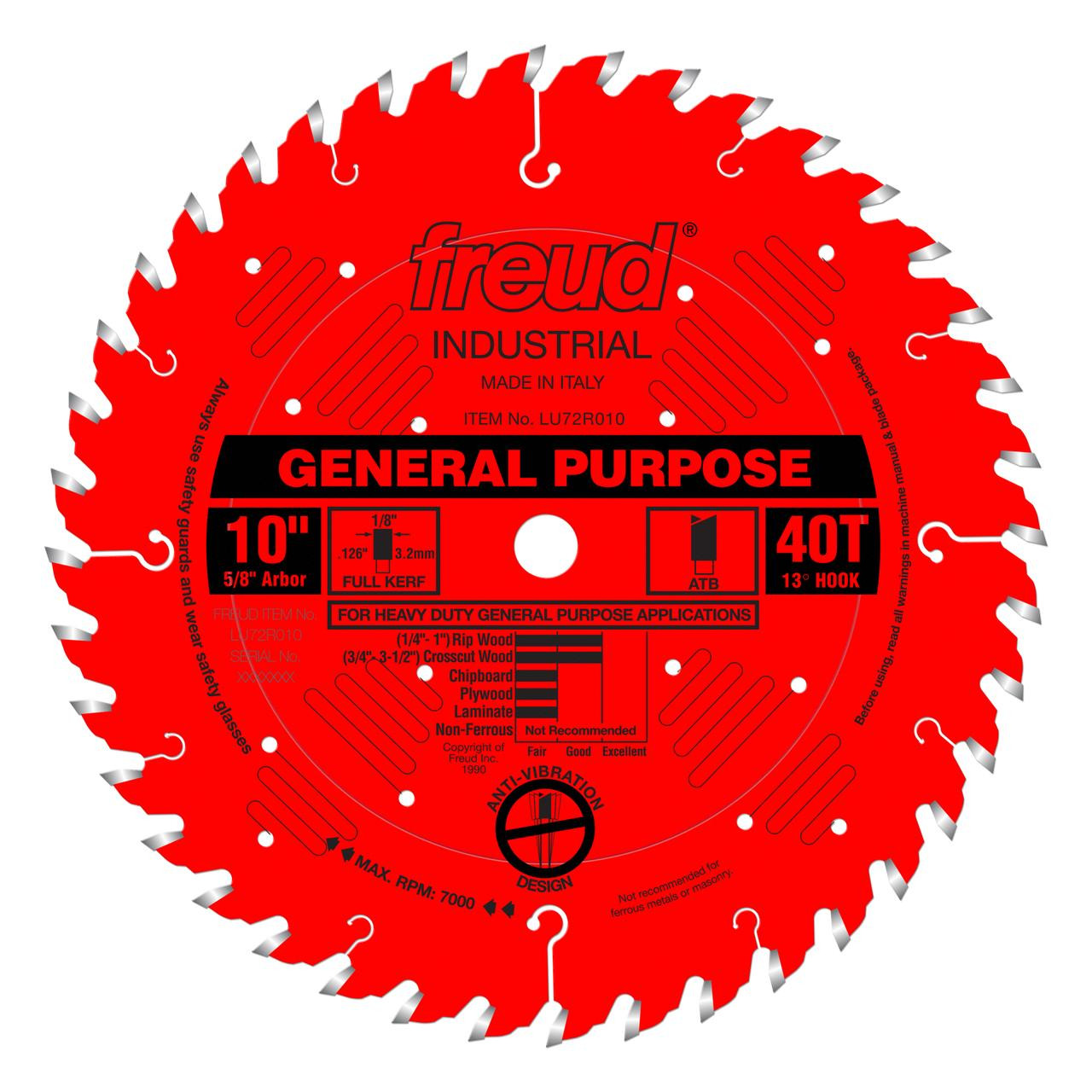Freud LU72M LU72R General Purpose Saw Blades   Freud LU72M LU72R General Purpose Saw Blades