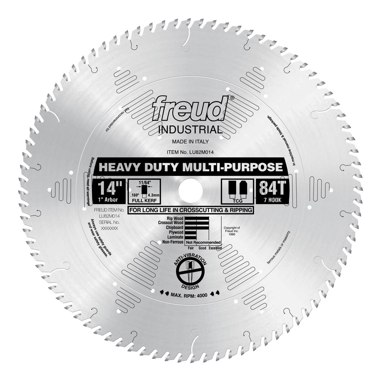 Freud LU82M HEAVY DUTY MULTI-PURPOSE Saw Blades   Freud LU82M HEAVY DUTY MULTI-PURPOSE Saw Blades