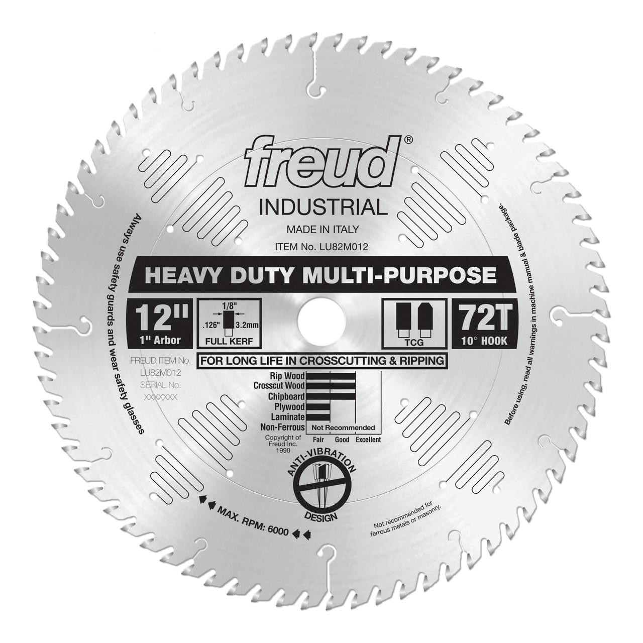 Freud LU82M HEAVY DUTY MULTI-PURPOSE Saw Blades   Freud LU82M HEAVY DUTY MULTI-PURPOSE Saw Blades