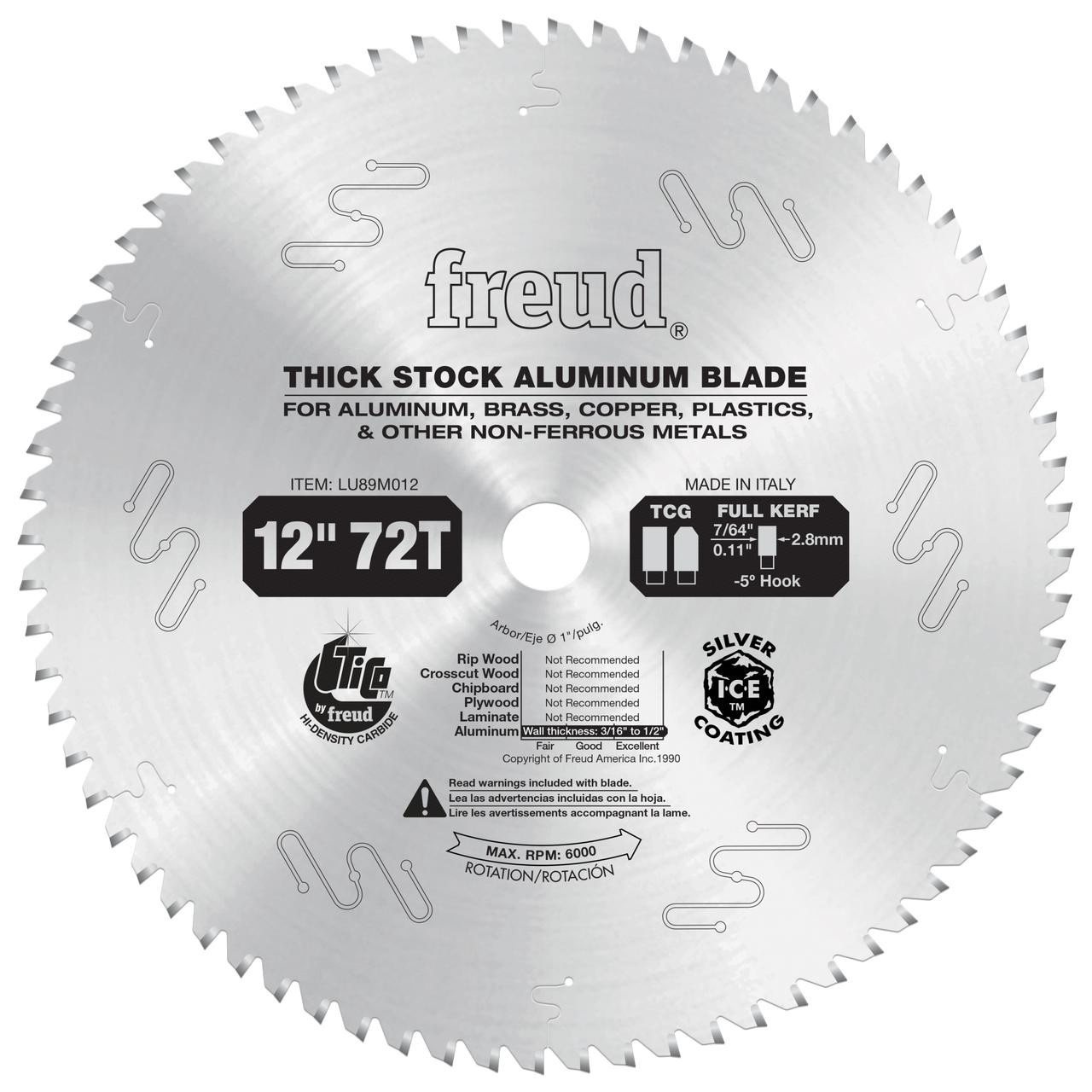  Freud LU89M SERIES Thick Aluminum & Nonâ€‘Ferrous Blades 