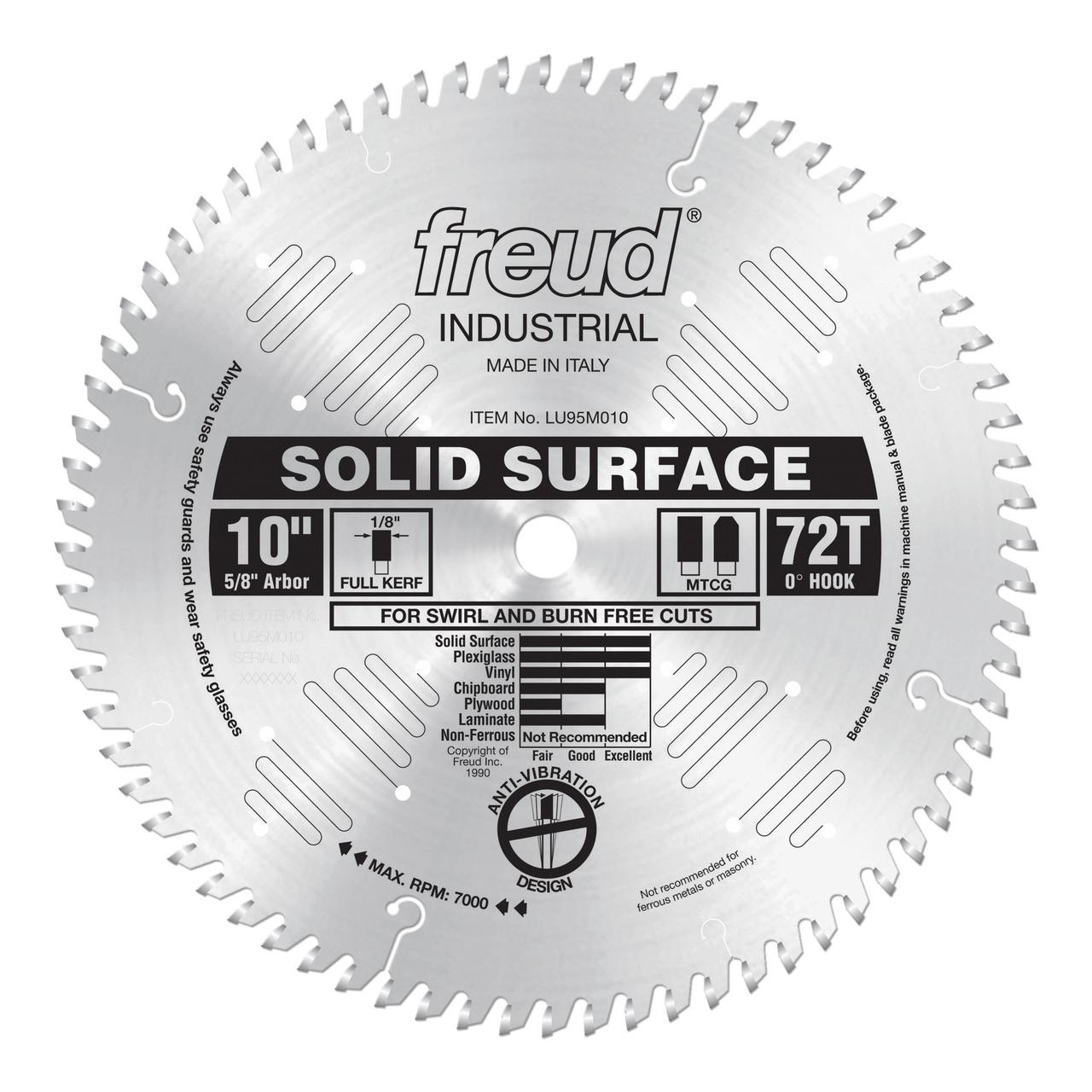  Freud LU95 SERIES Solid Surface Blades 