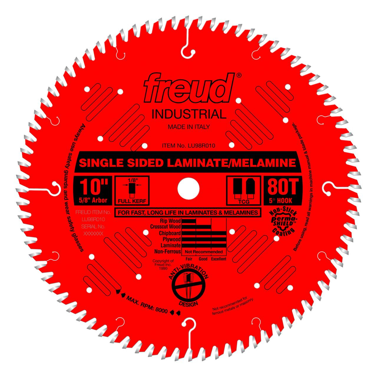  Freud LU98 SERIES Single Sided Laminate/Melamine Blade 