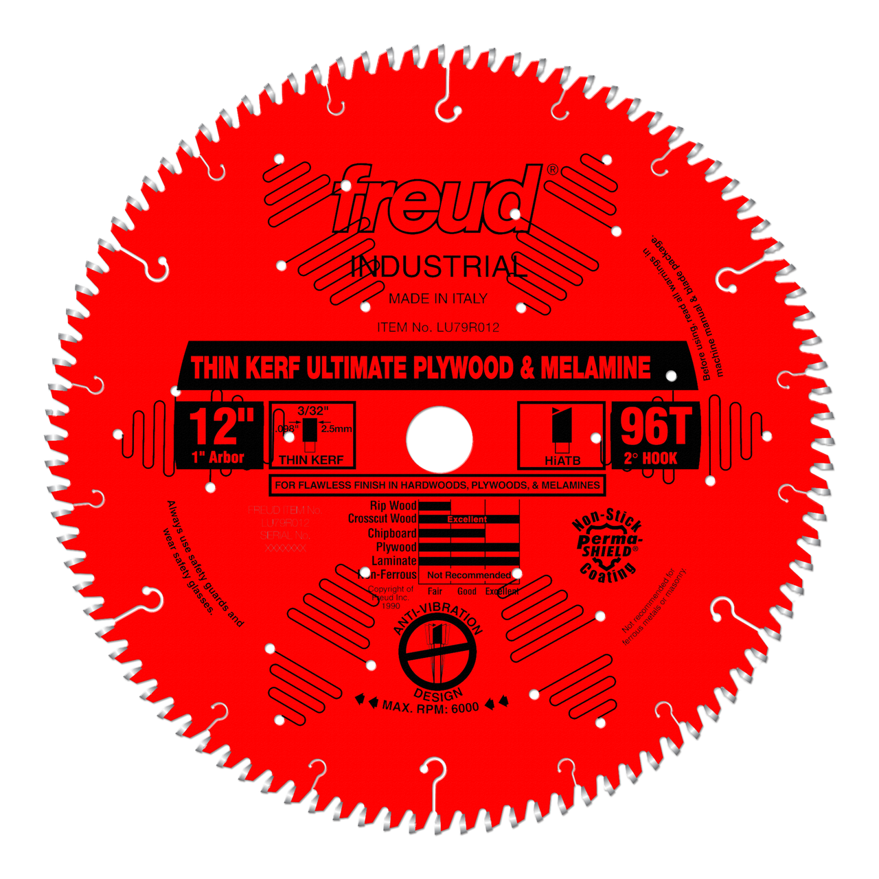 Freud LU79R SERIES Ultimate Plywood & Melamine Thin Kerf