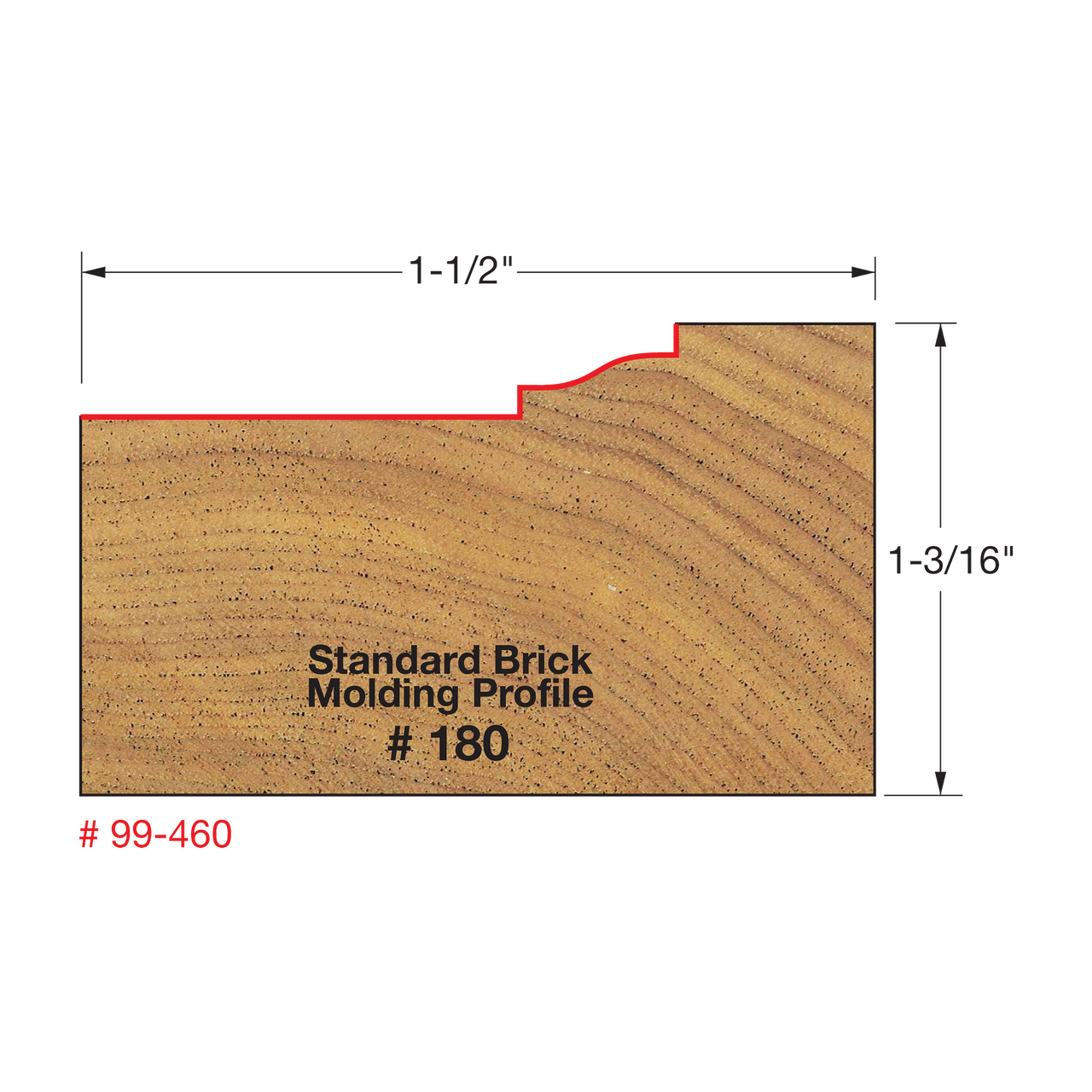 Freud 3-1/2" Brick Molding Bit