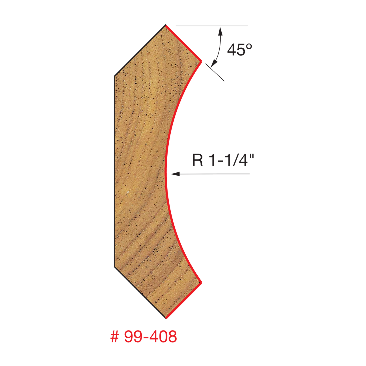 Freud 1-1/4" Crown Molding Bit 99-408