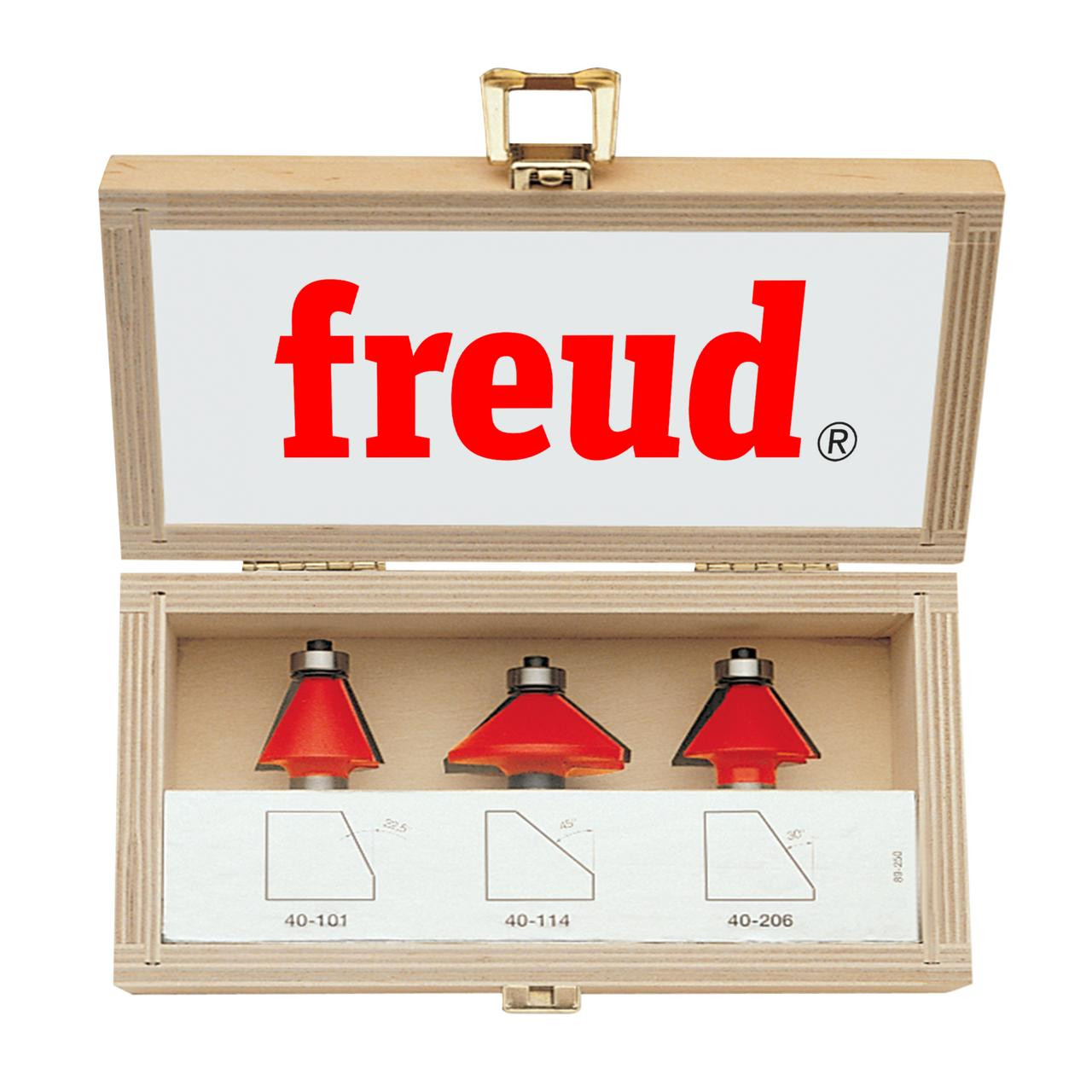  Freud 3 Piece Chamfer Bit Set 89-250 