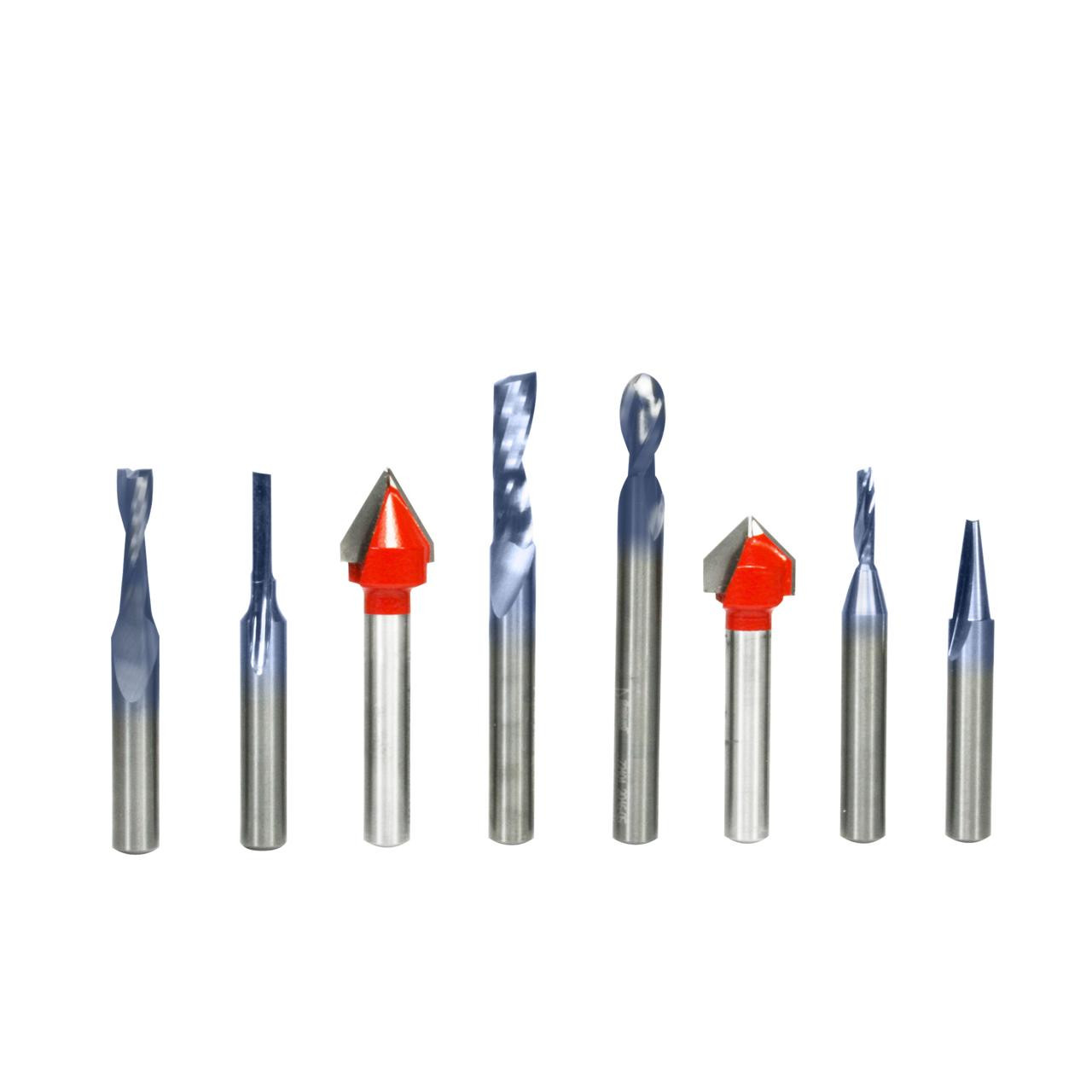  Freud 8 Piece CNC Router Bit General Purpose Set 87-208 