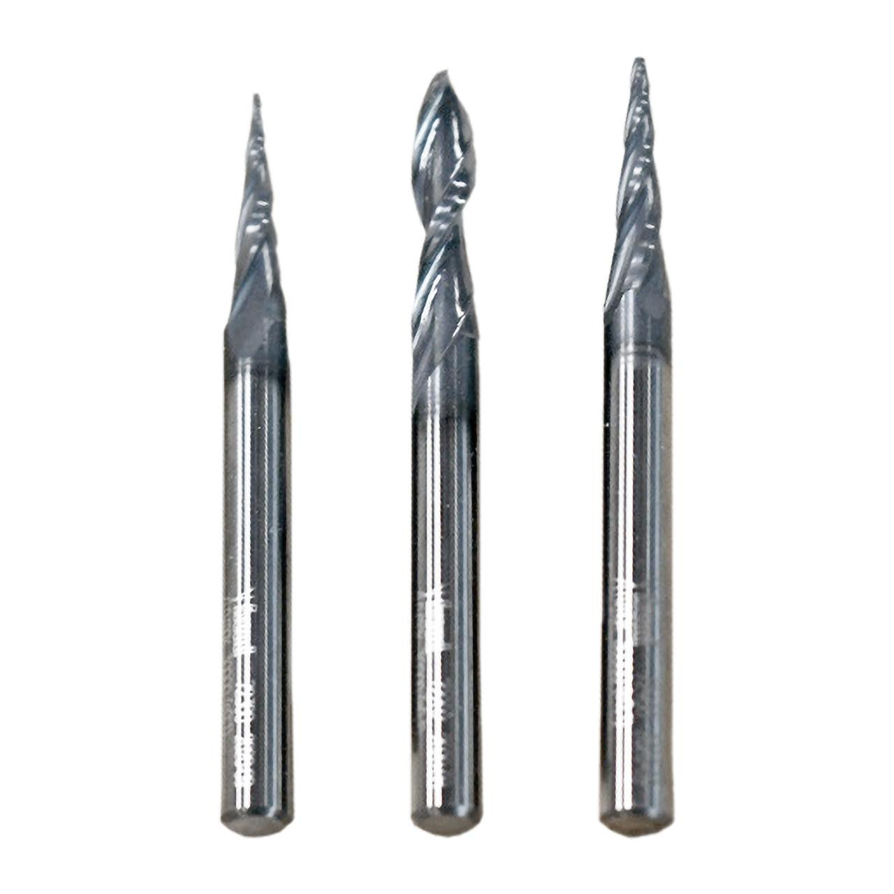  Freud 3-Piece CNC Fine Detail Router Bit Set 87-308 