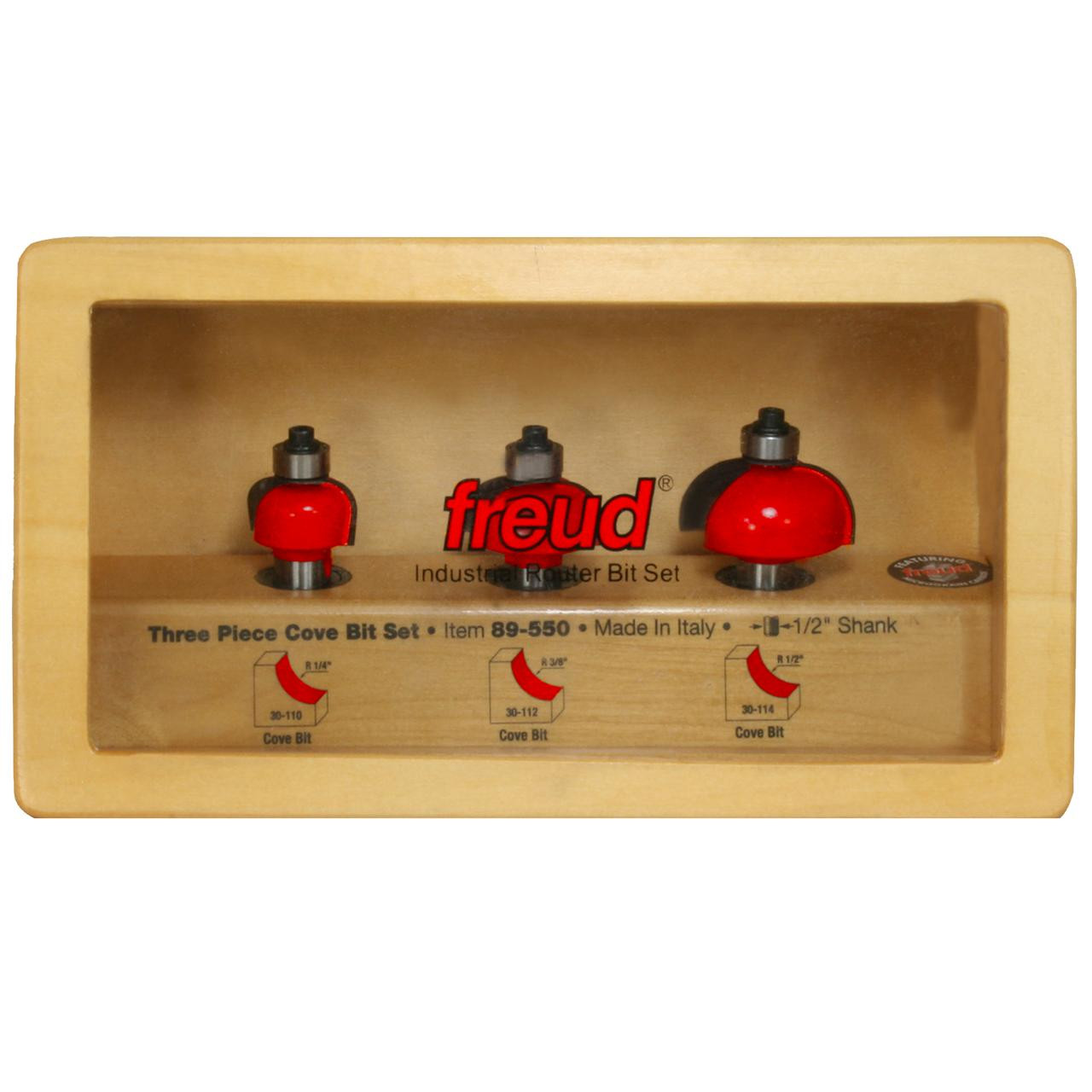  Freud 3 Piece Cove Bit Set 89-550 