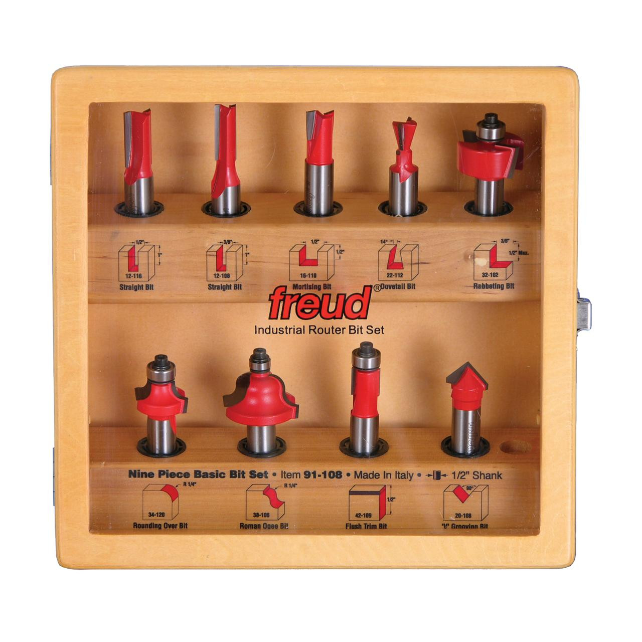  Freud 9 Piece Basic Bit Set 91-108 
