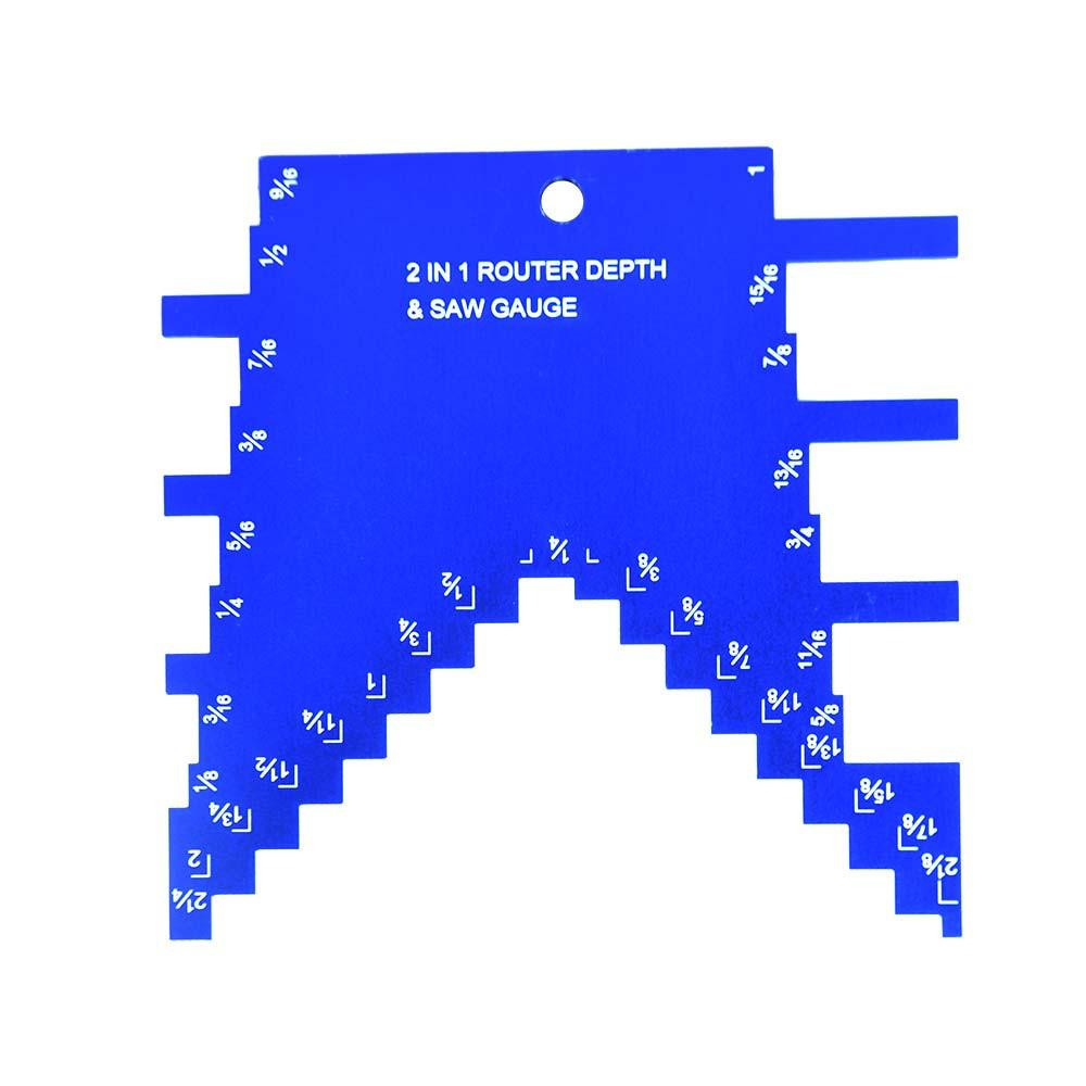 Big Horn Tools Big Horn 2 in 1 Step Depth Gauge for Router and Table Saw 14611 