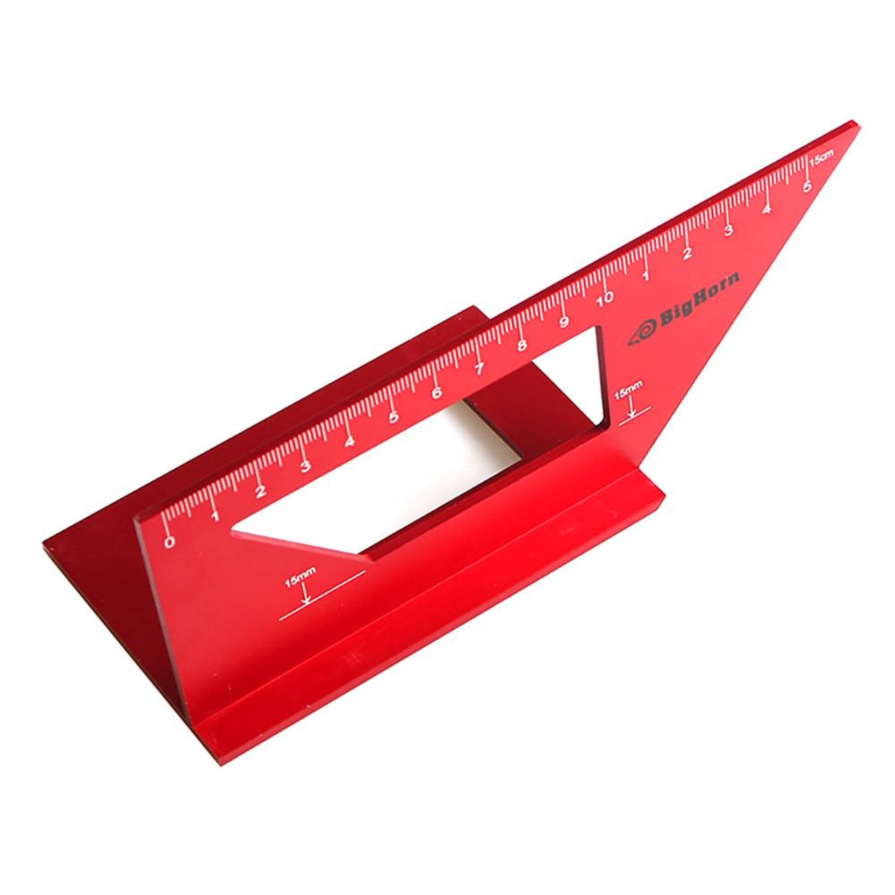 Big Horn Tools Big Horn Solid Aluminum 45/90 Degree Layout Miter Gauge 14610 