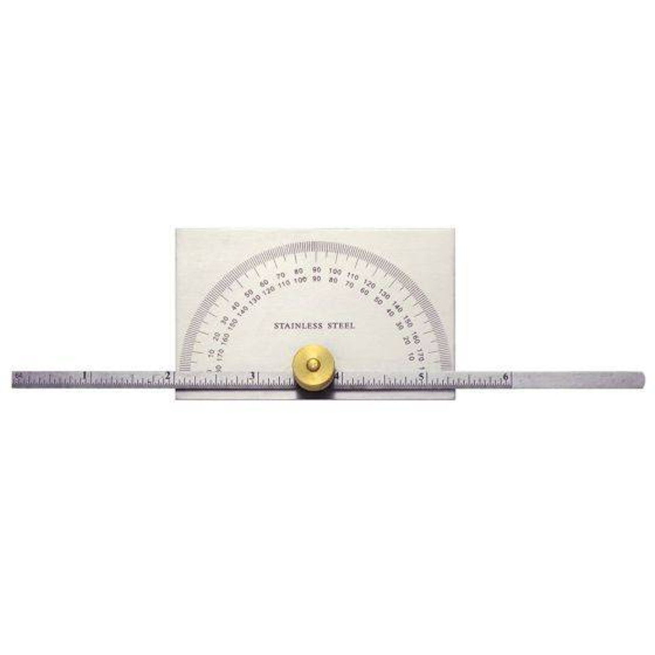 General ANGLE-IZER Square Head Steel Protractor and Depth Gauge 19